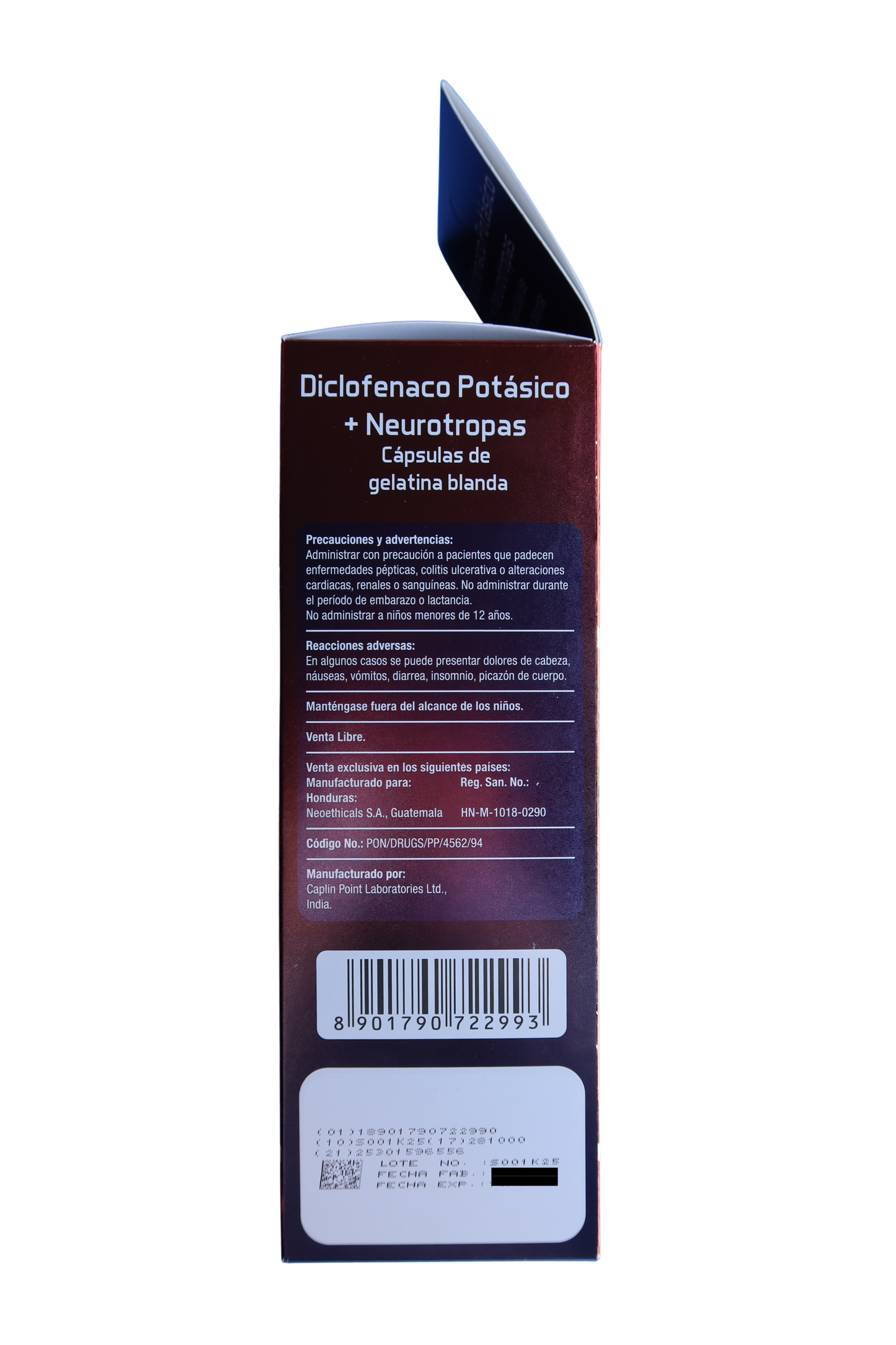 Diclofenaco Potásico + Neurotropas - 100 Caps