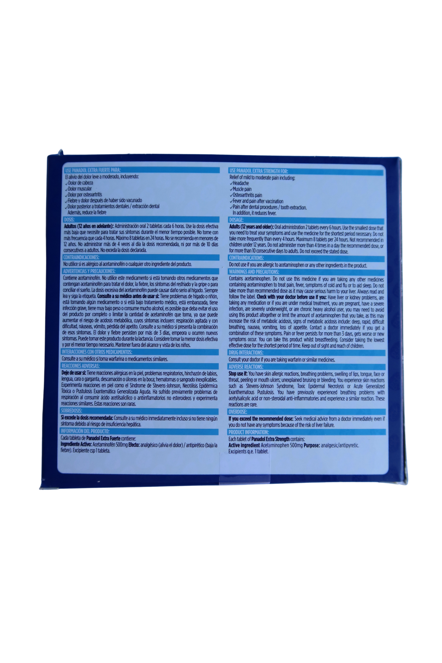 Panadol Extra Strength - 100 Tabs