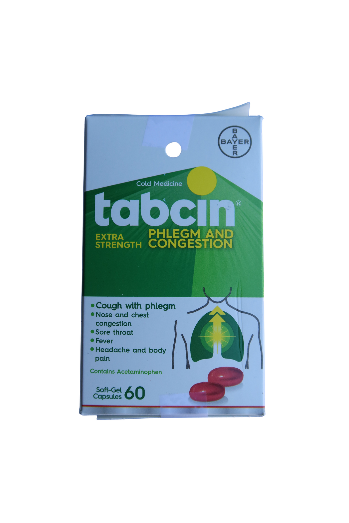 Tabcin Phlegm and Congestion - 60 Gelcaps
