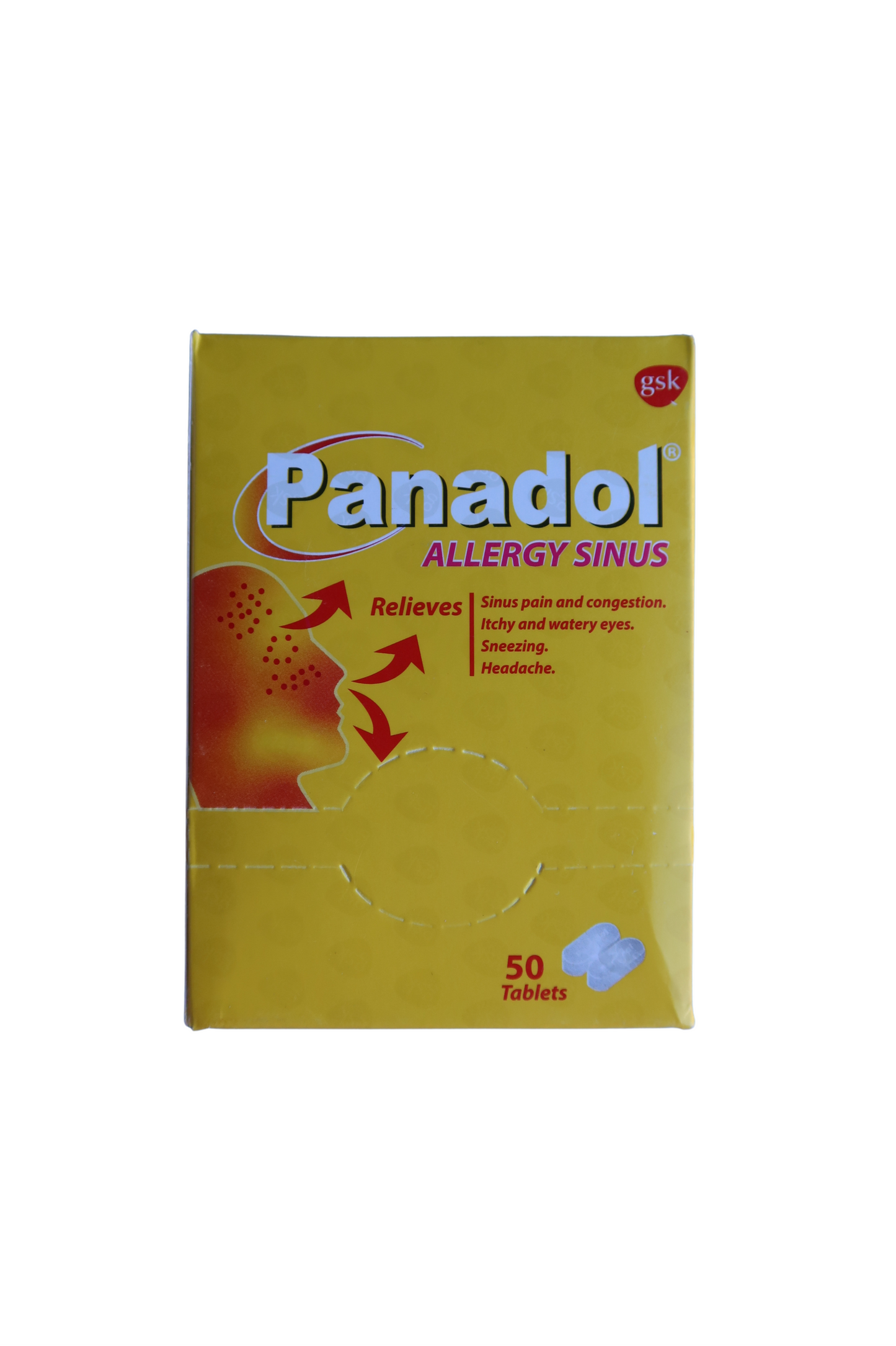 Panadol Allergy y Sinus - 50 Tabs
