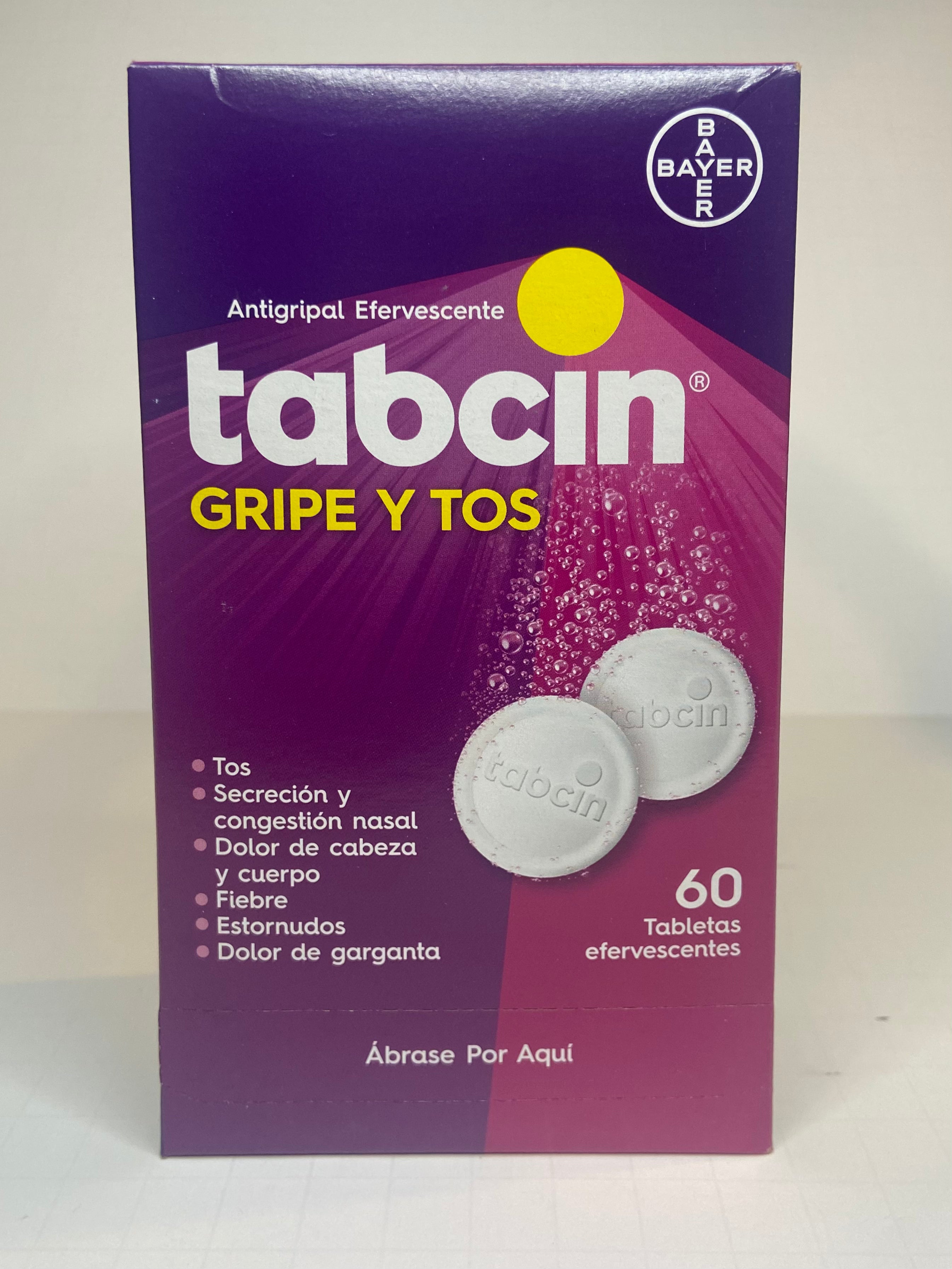 Tabcin Cough and Cold 60 Tabs Latin Beauty Product LLC