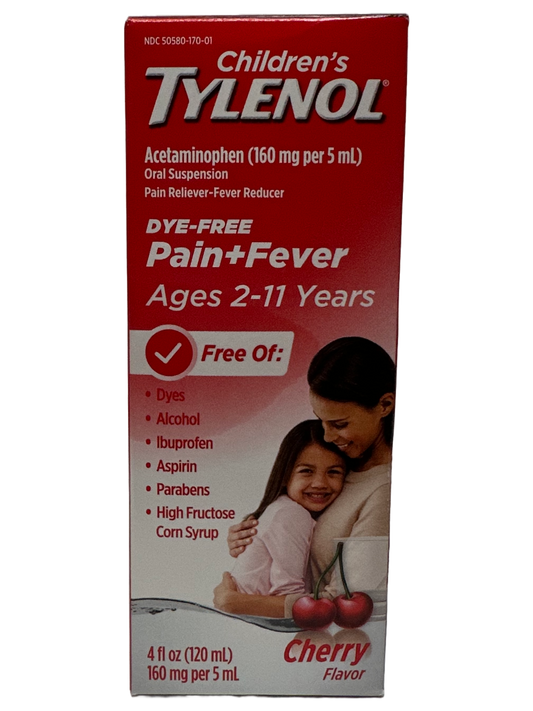 Children's Tylenol Pain+Fever Cherry - 120mL