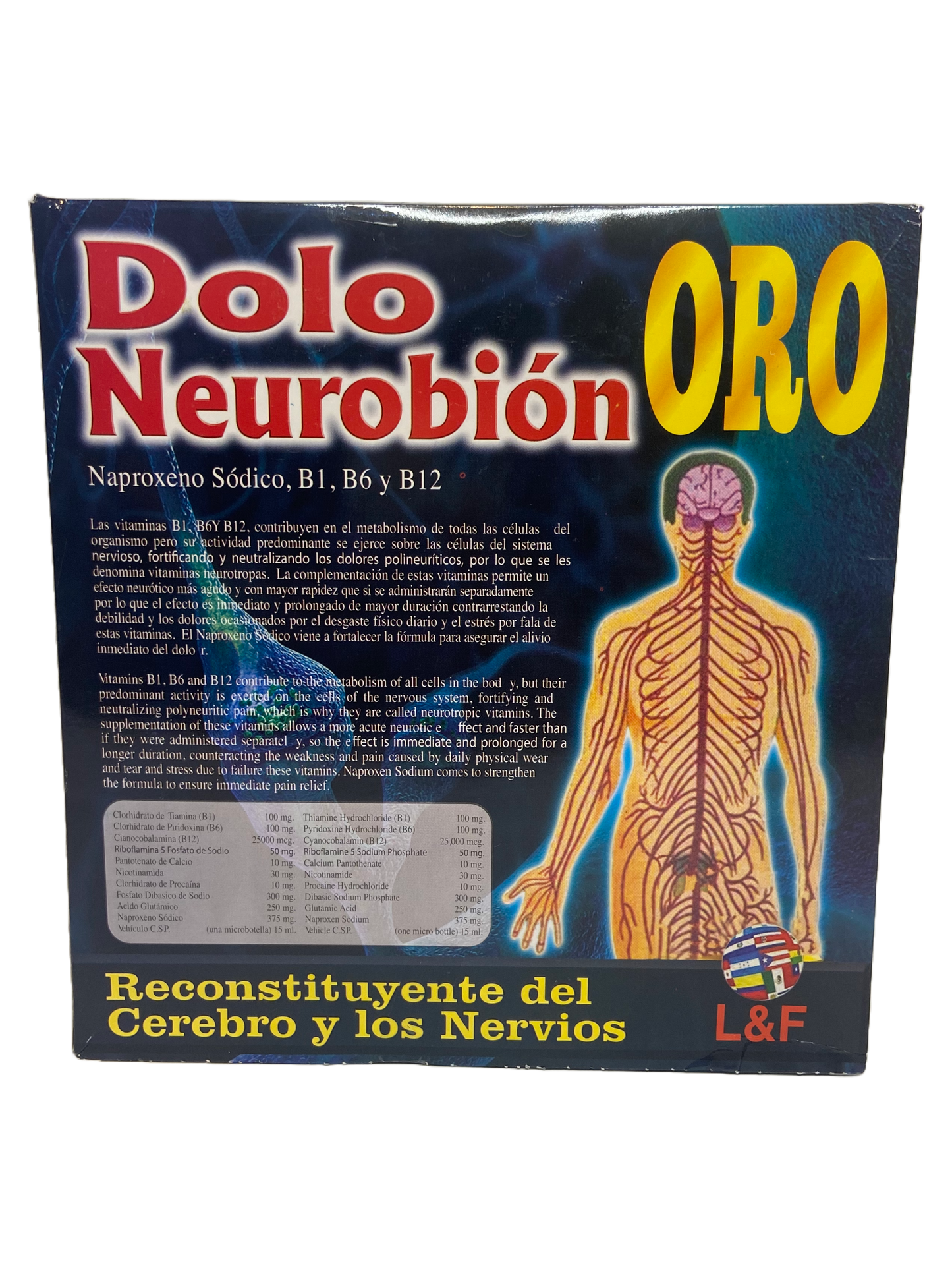 Dolo Neurobion Oro - 10x15mL Viales Bebibles