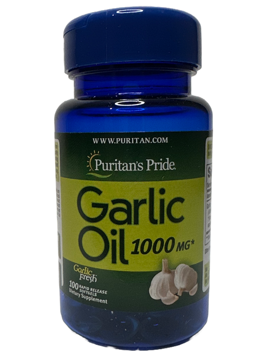 Garlic Oil 1000mg Puritan's Pride - 100 Softgels