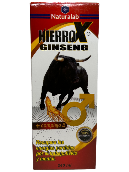 Hierro x Ginseng Jarabe/Syrup - 240mL