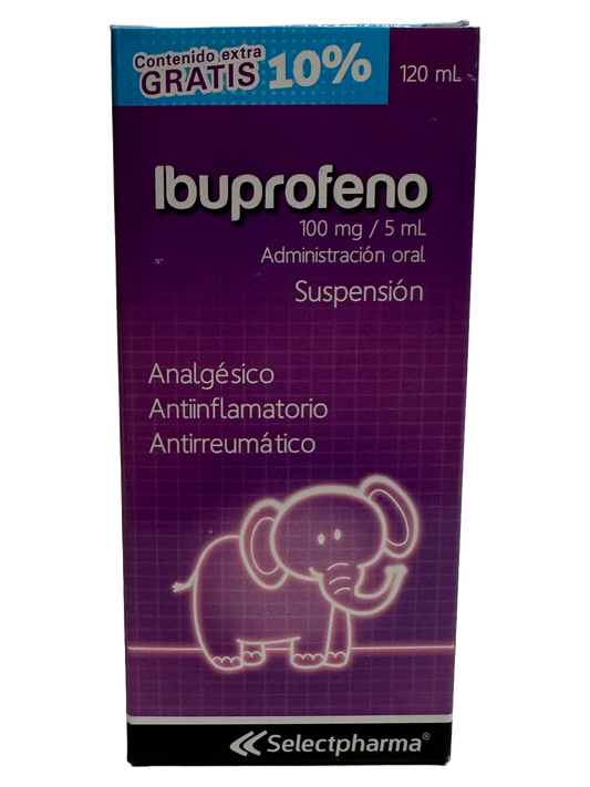 Ibuprofeno Suspension Jarabe/Syrup - 120mL