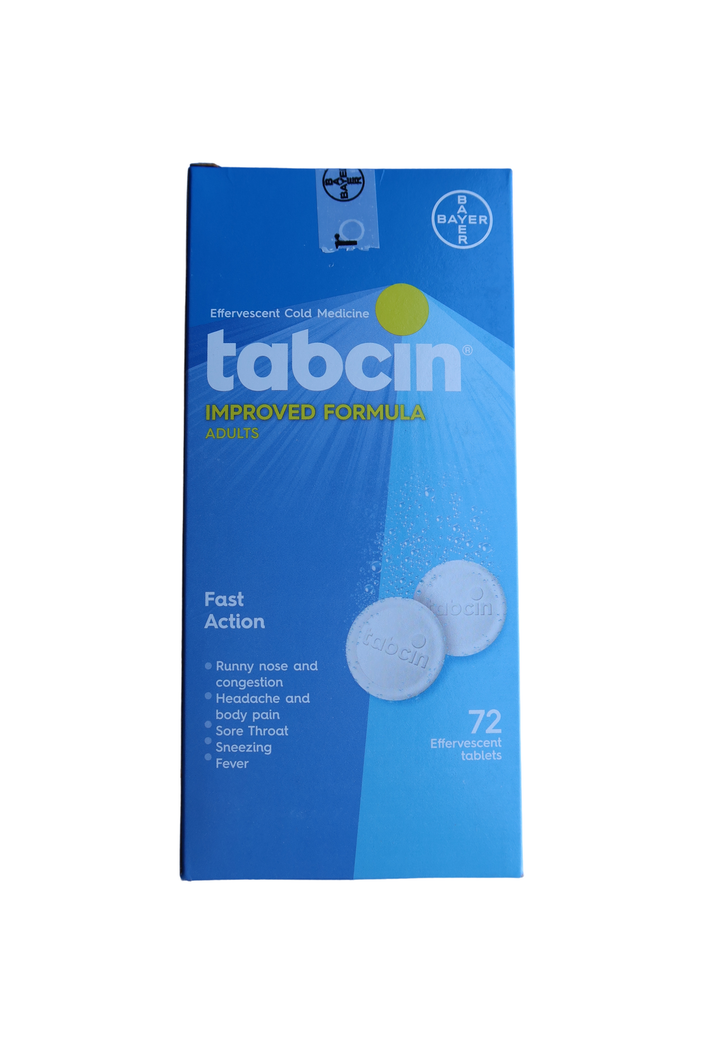 Tabcin Cold Medicine - 72 Tabs