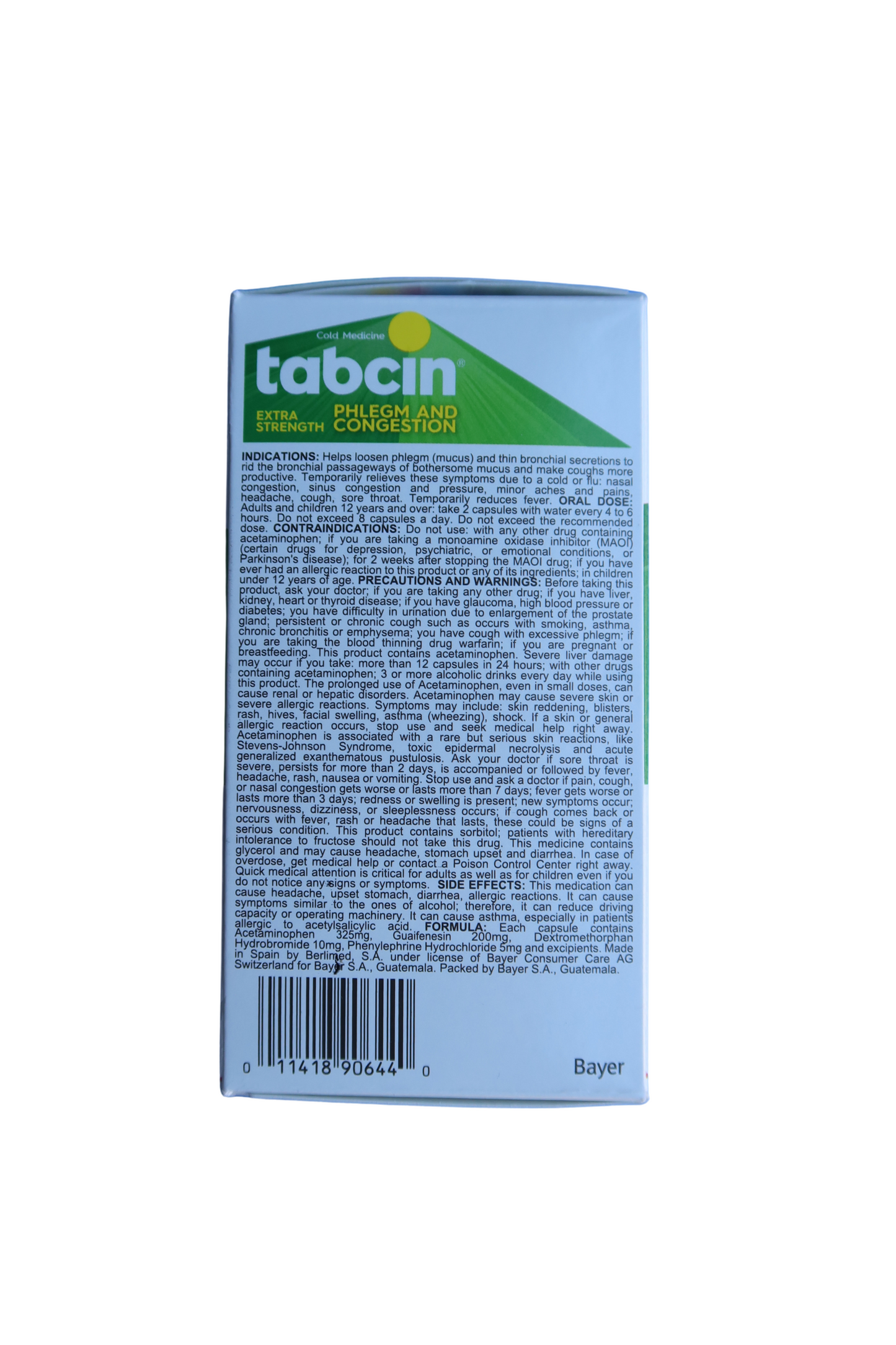 Tabcin Phlegm and Congestion - 60 Gelcaps