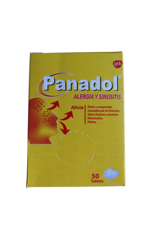 Panadol Allergy y Sinus - 50 Tabs