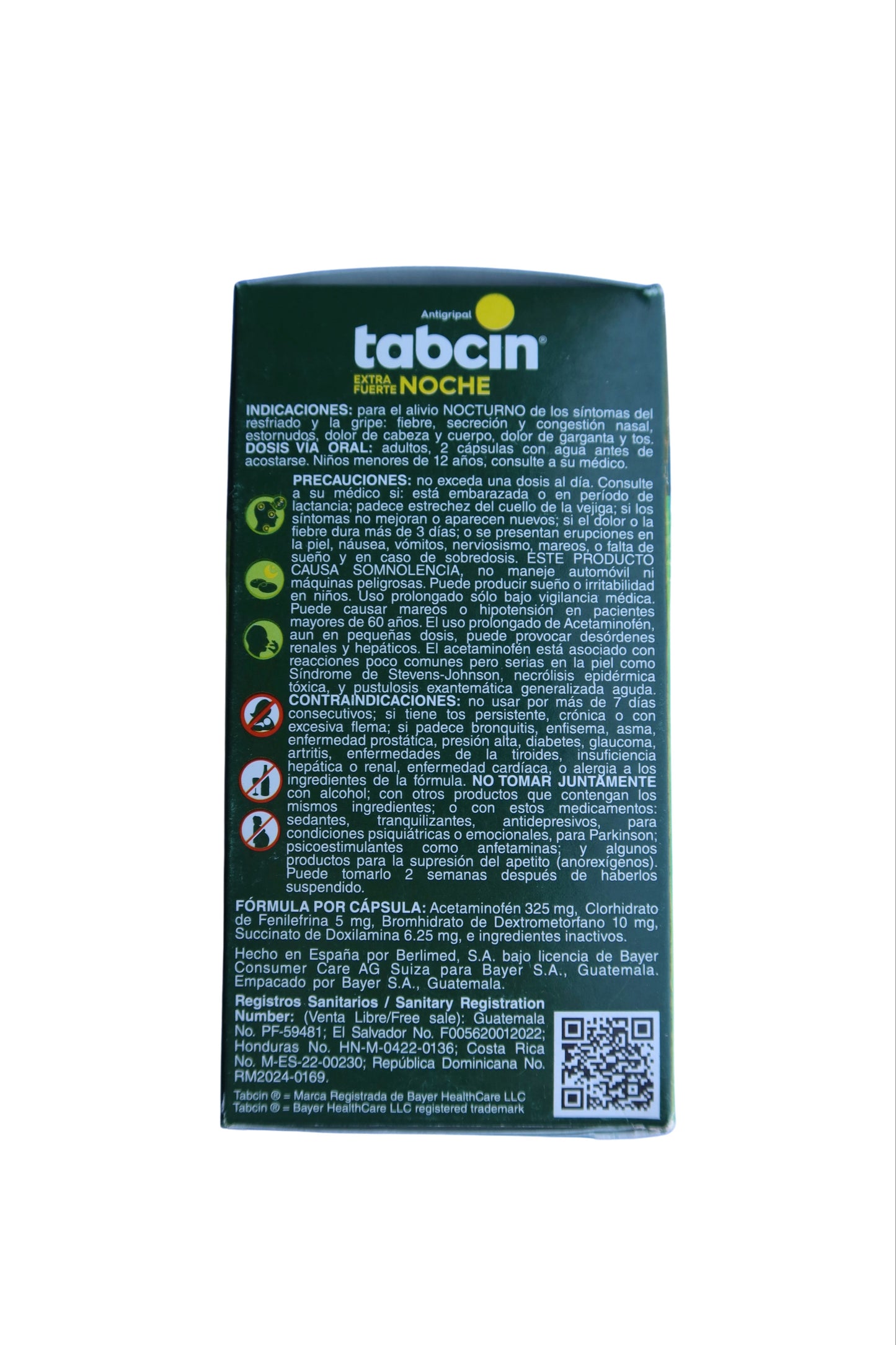 Tabcin Nighttime - 60 Gelcaps