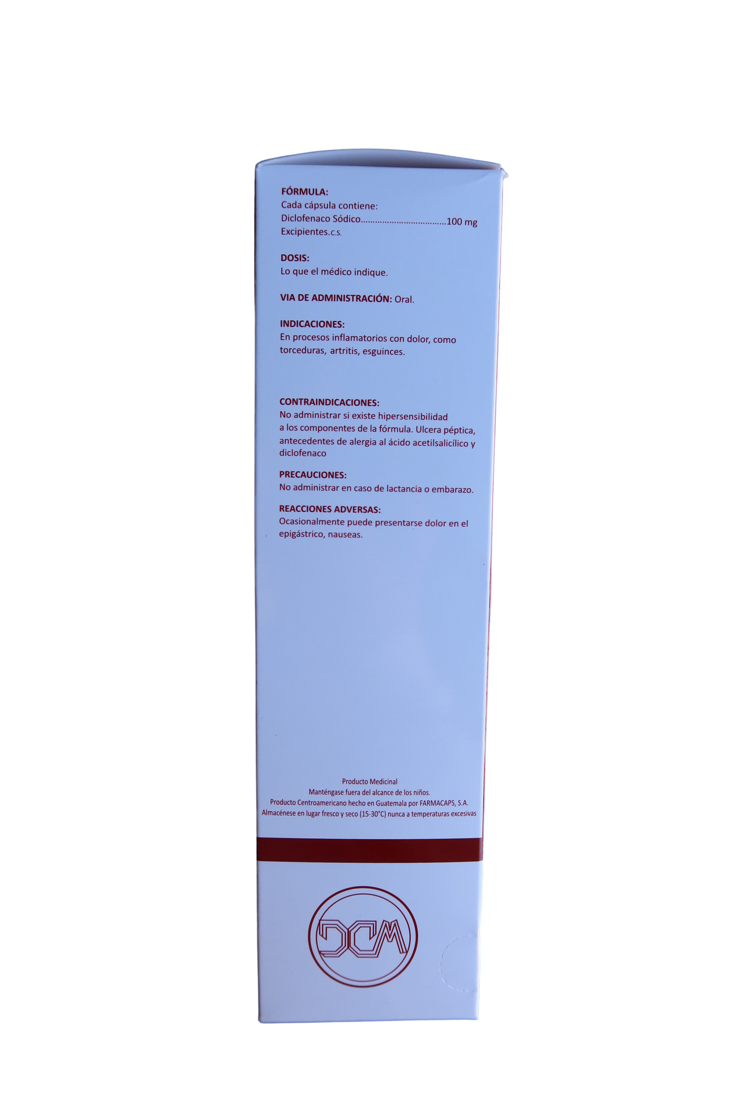 Diclofenaco Sodico - 250 Caps