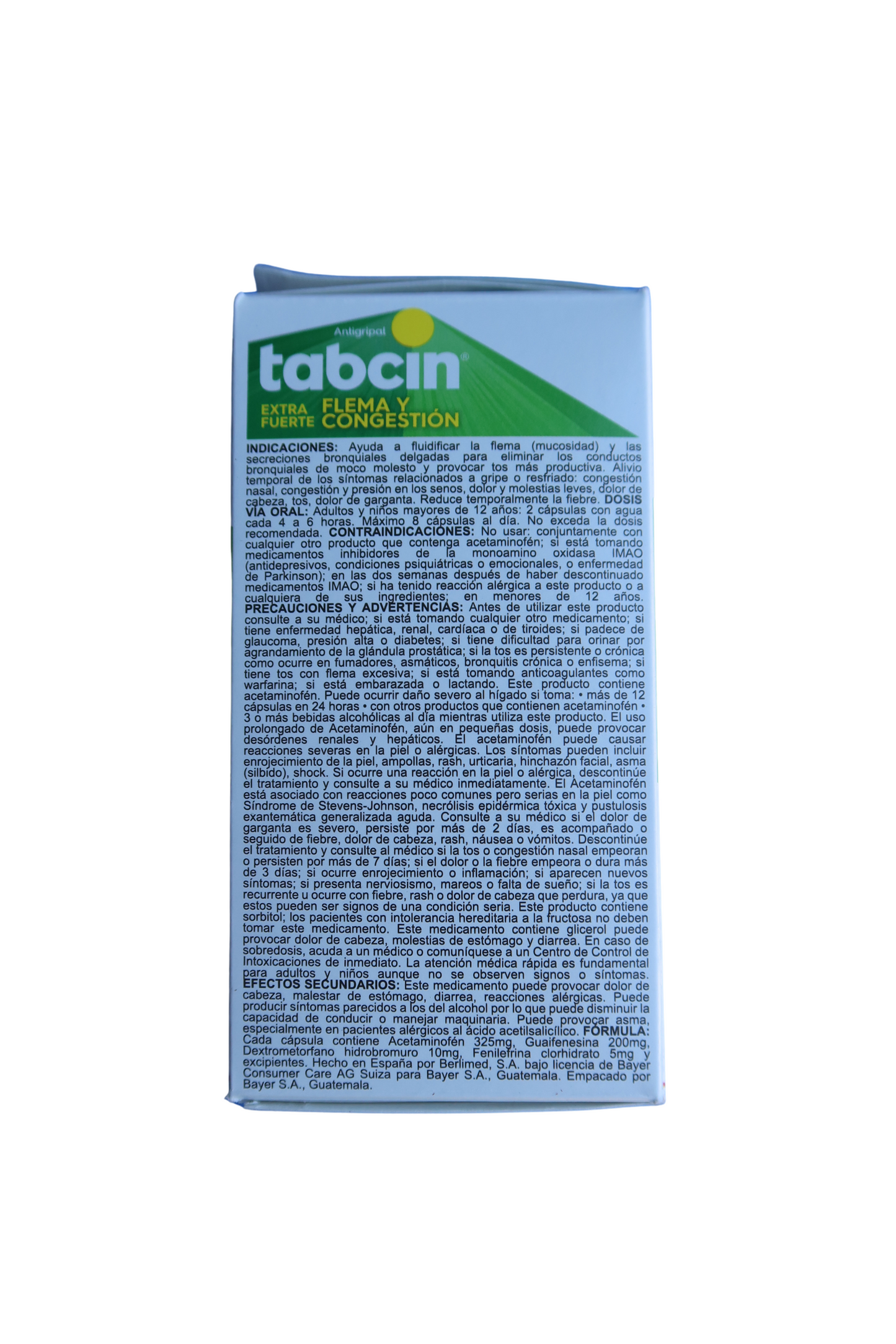 Tabcin Phlegm and Congestion - 60 Gelcaps