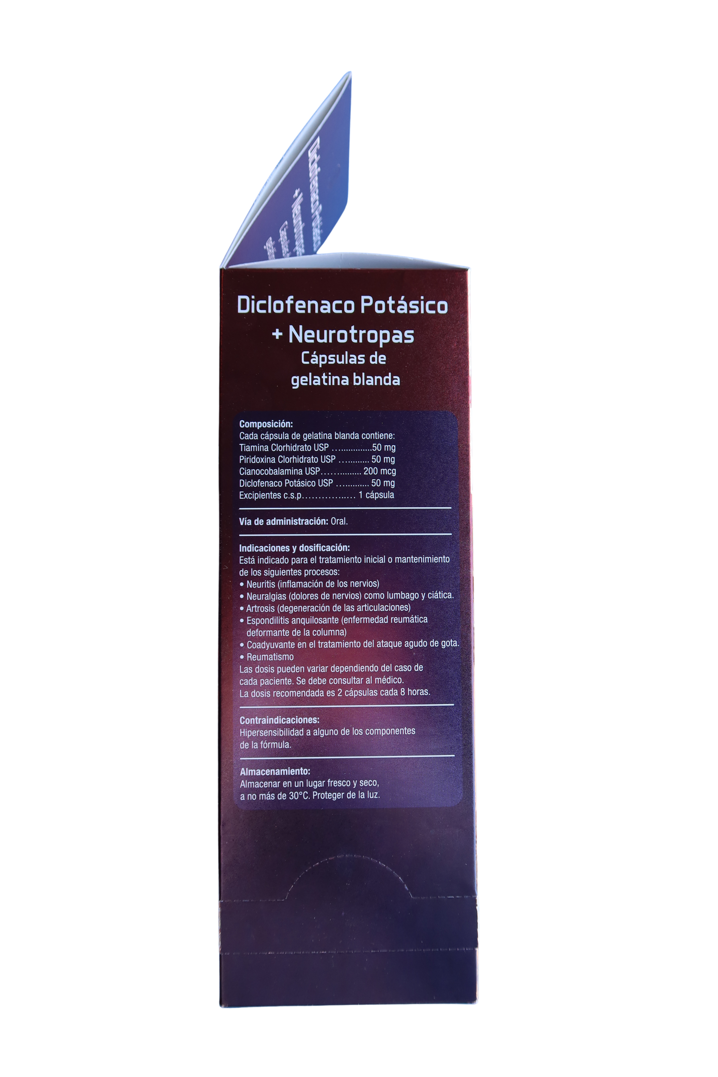 Diclofenaco Potásico + Neurotropas - 100 Caps