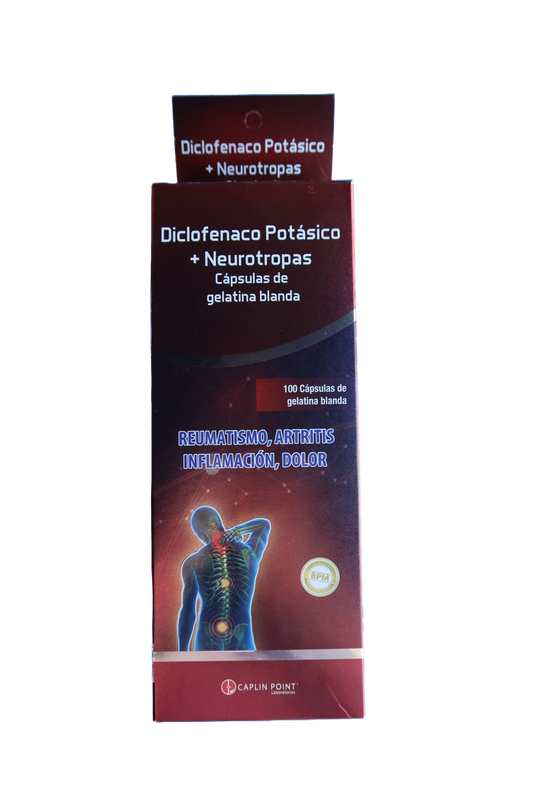 Diclofenaco Potásico + Neurotropas - 100 Caps