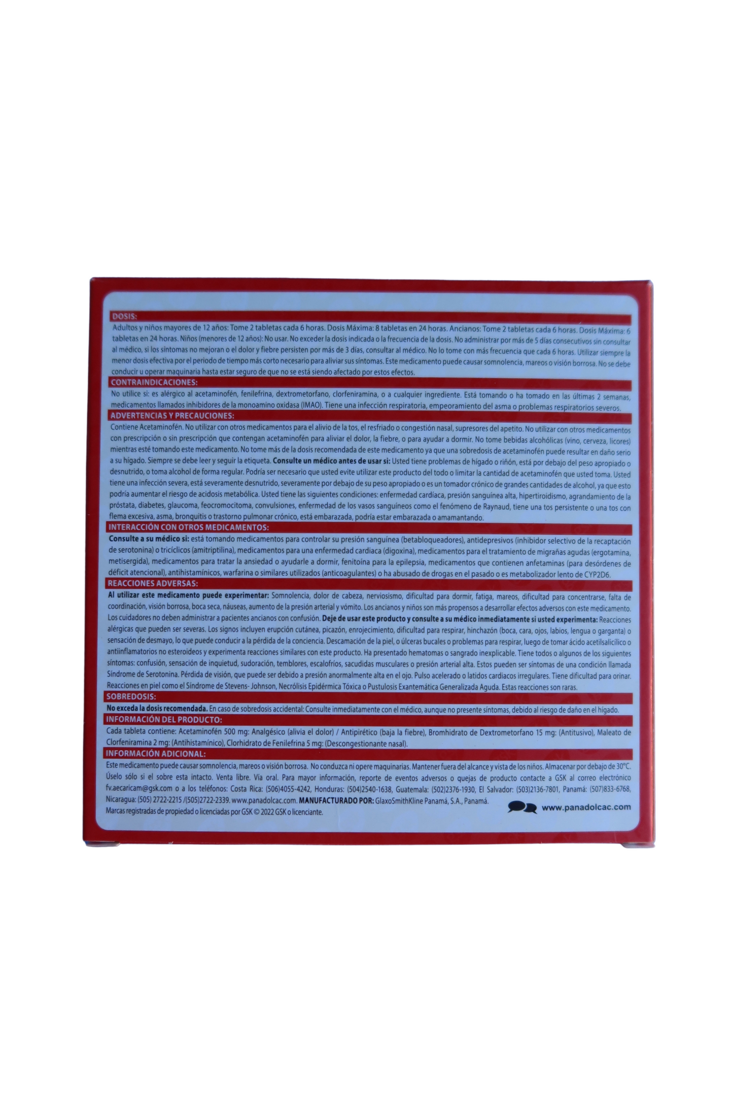 Panadol Multi-Sintomas - 48 Tabs