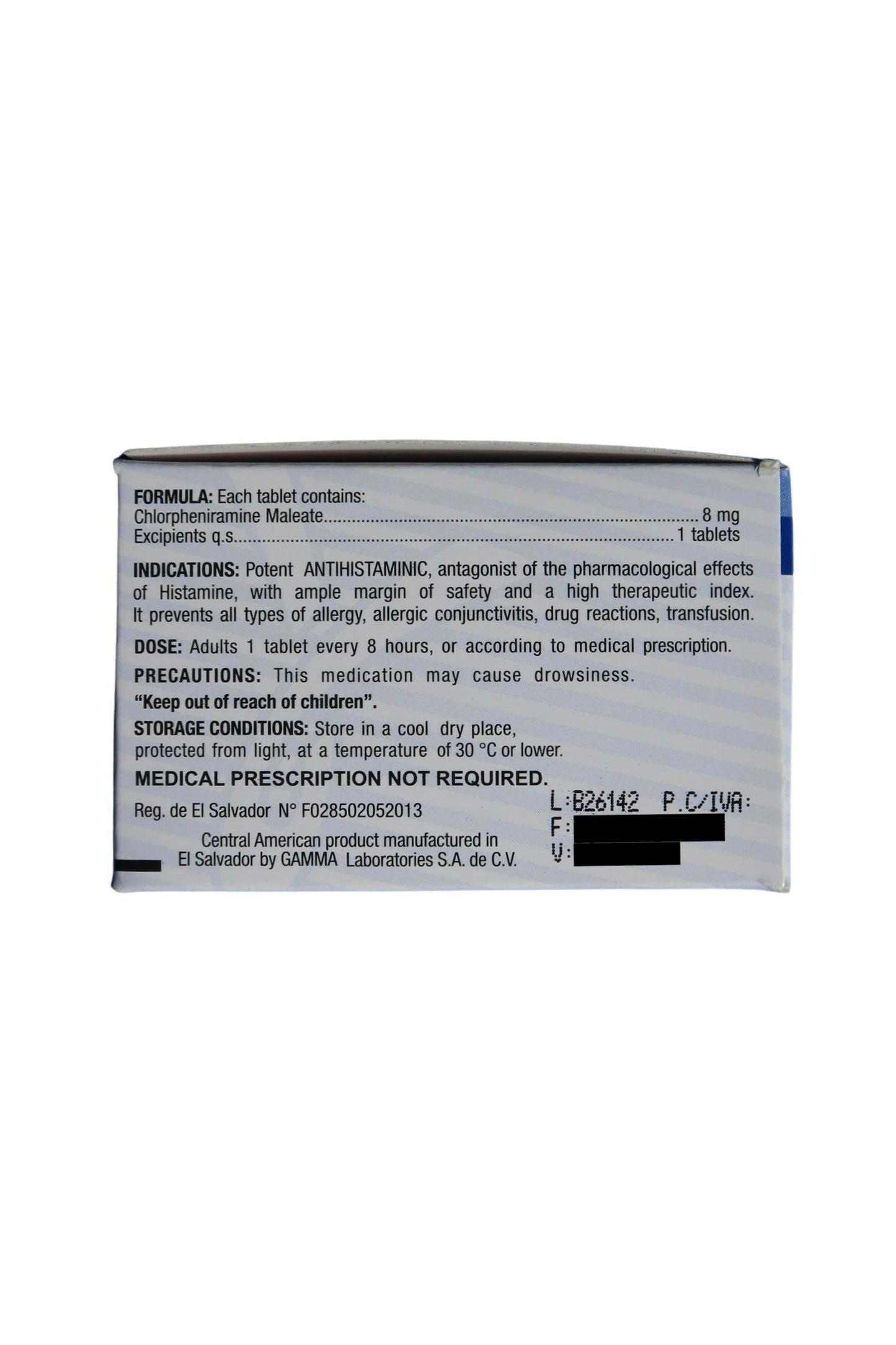 Clorfeniramina - 100 Tabs