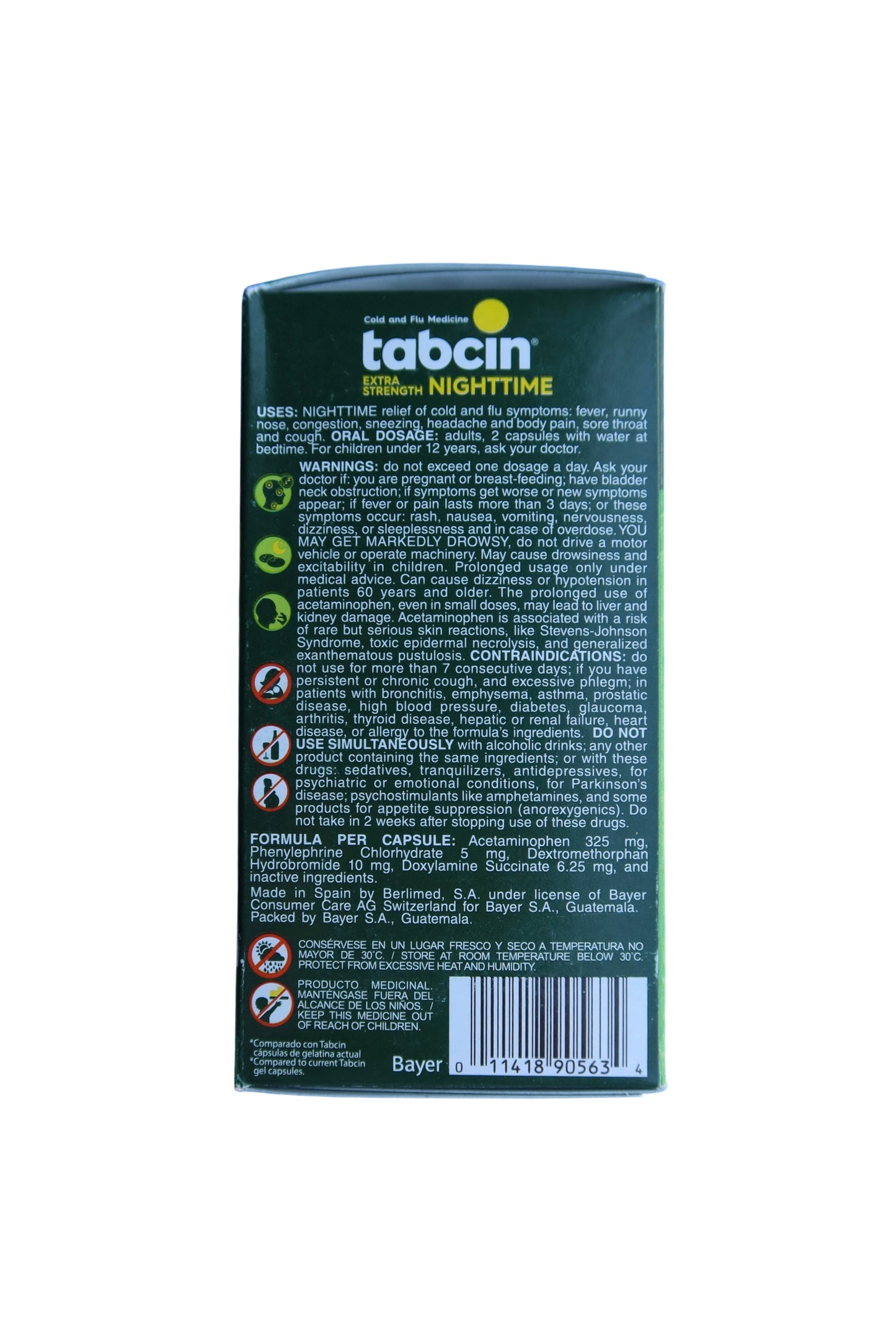 Tabcin Nighttime - 60 Gelcaps