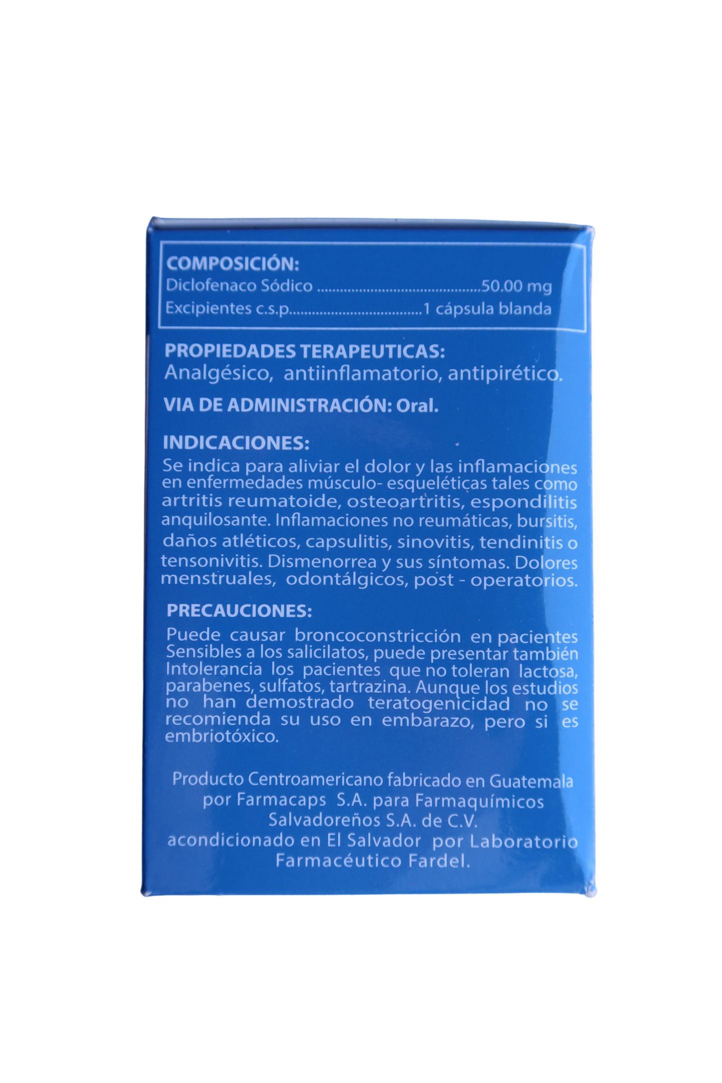 Diclofenac Sódico 50mg - 100 Caps