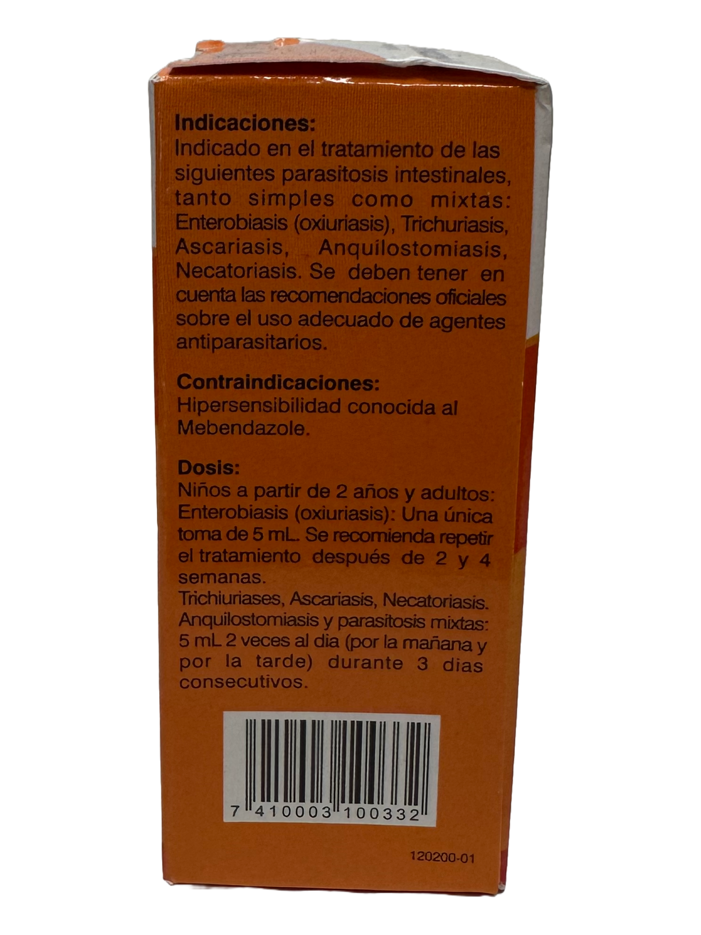 Mebendazole LV Jarabe/Syrup - 30mL