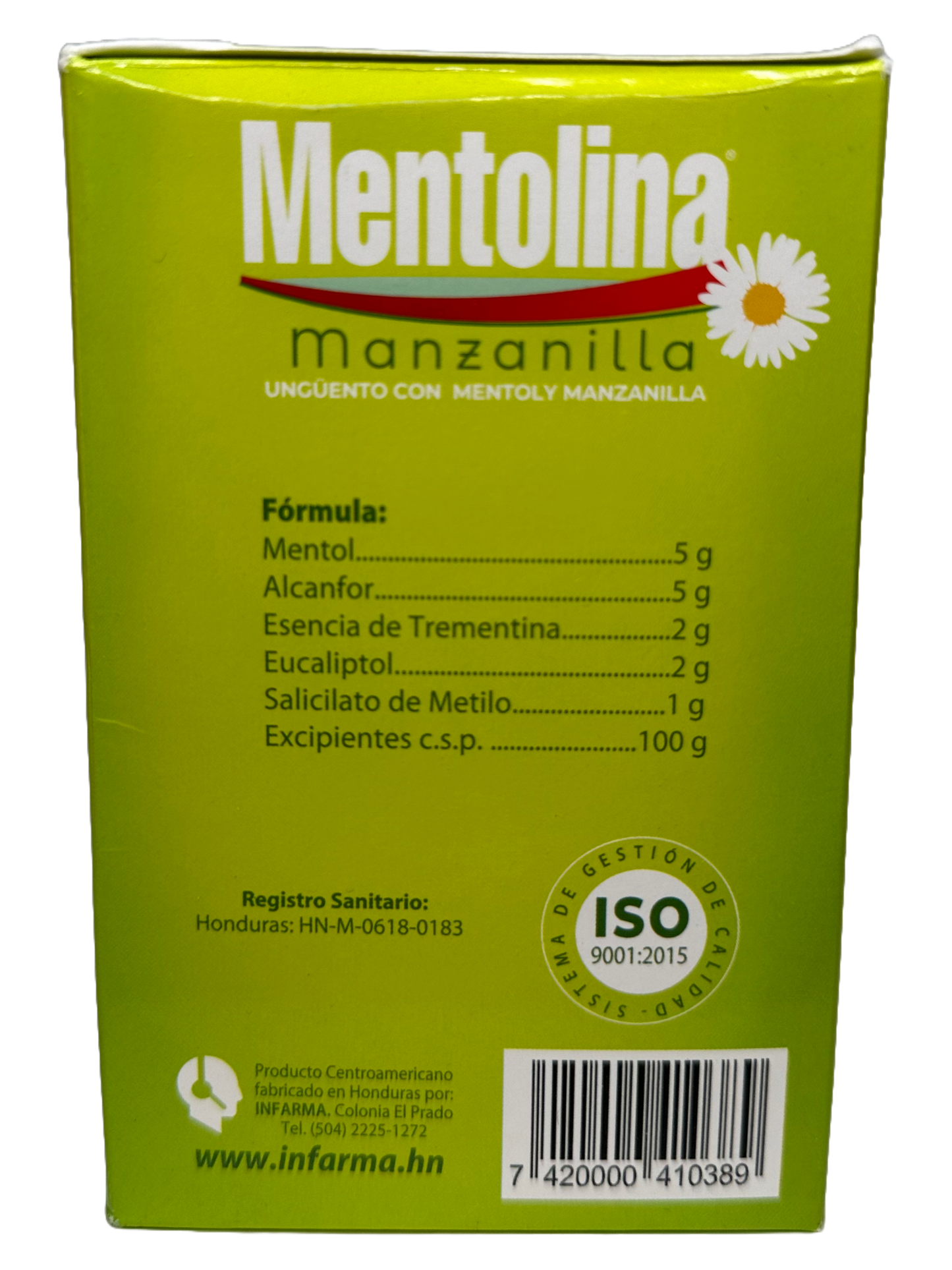 Mentolina Manzanilla - 12x38g