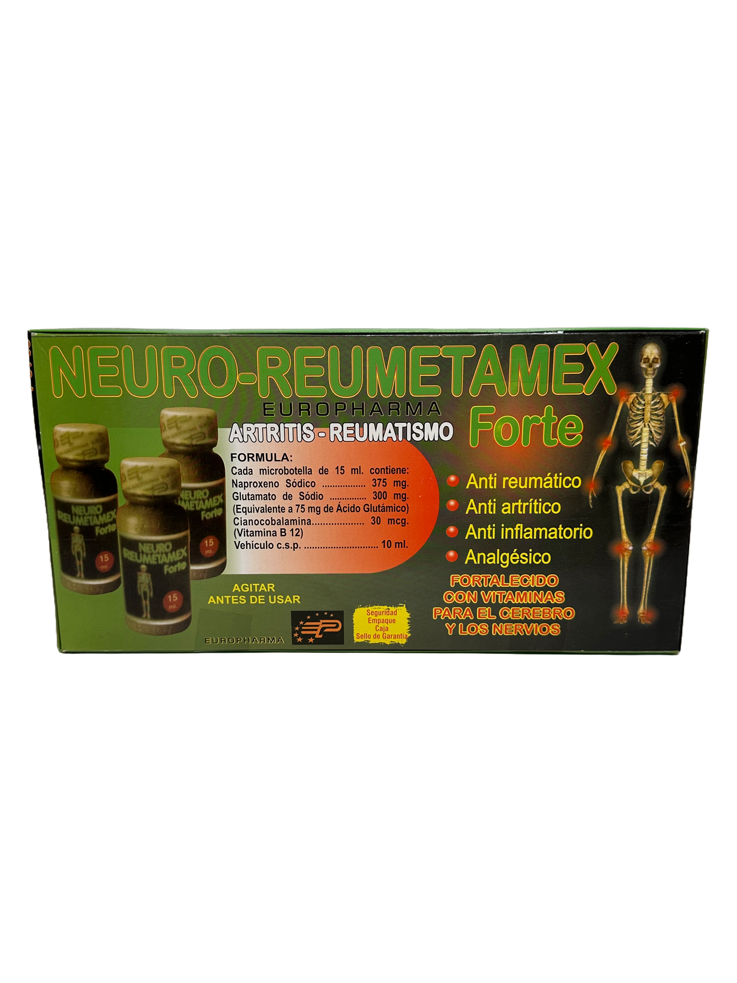 Neuro-Reumetamex Forte - 10x15mL Viales Bebibles