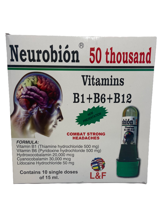 Neurobion 50 Mil - 10x15mL Viales Bebibles