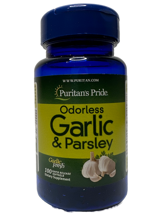 Odorless Garlic & Parsley Puritan's Pride - 100 Softgels