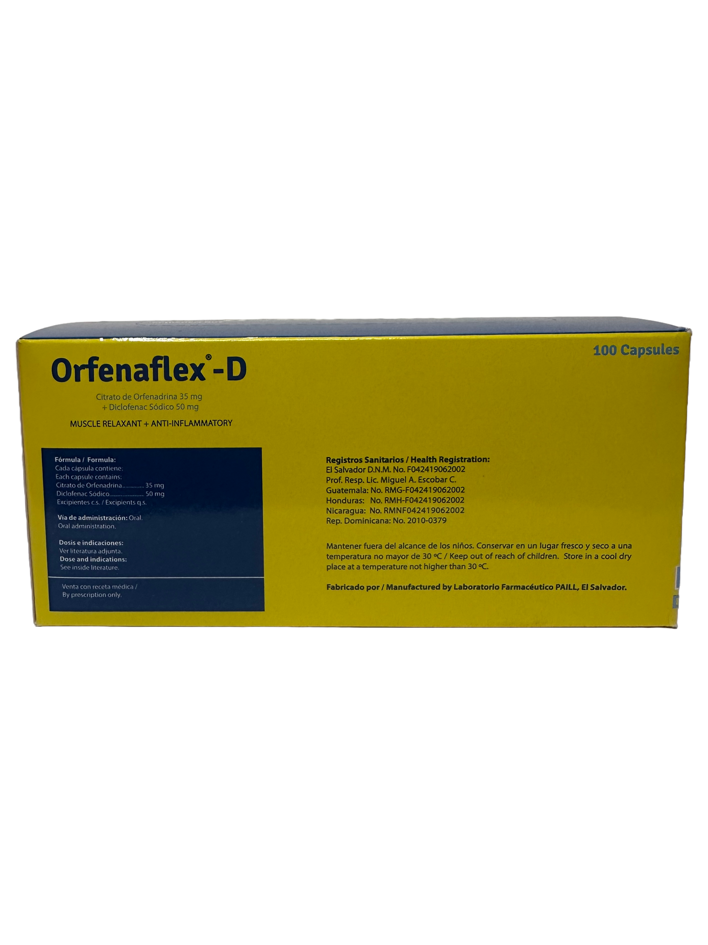 Orfenaflex-D - 100 Caps