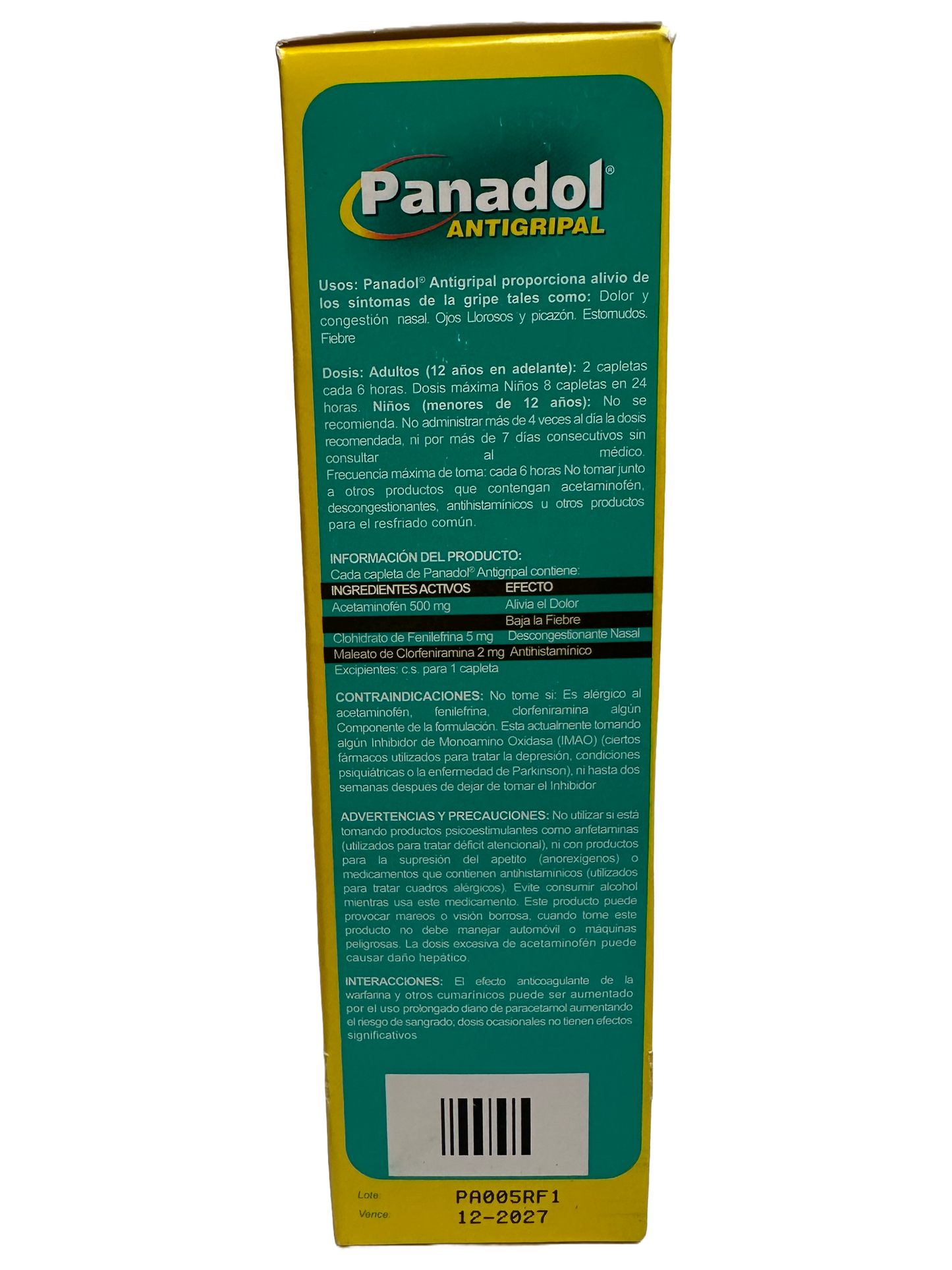 Panadol Antigripal - 100 Caps