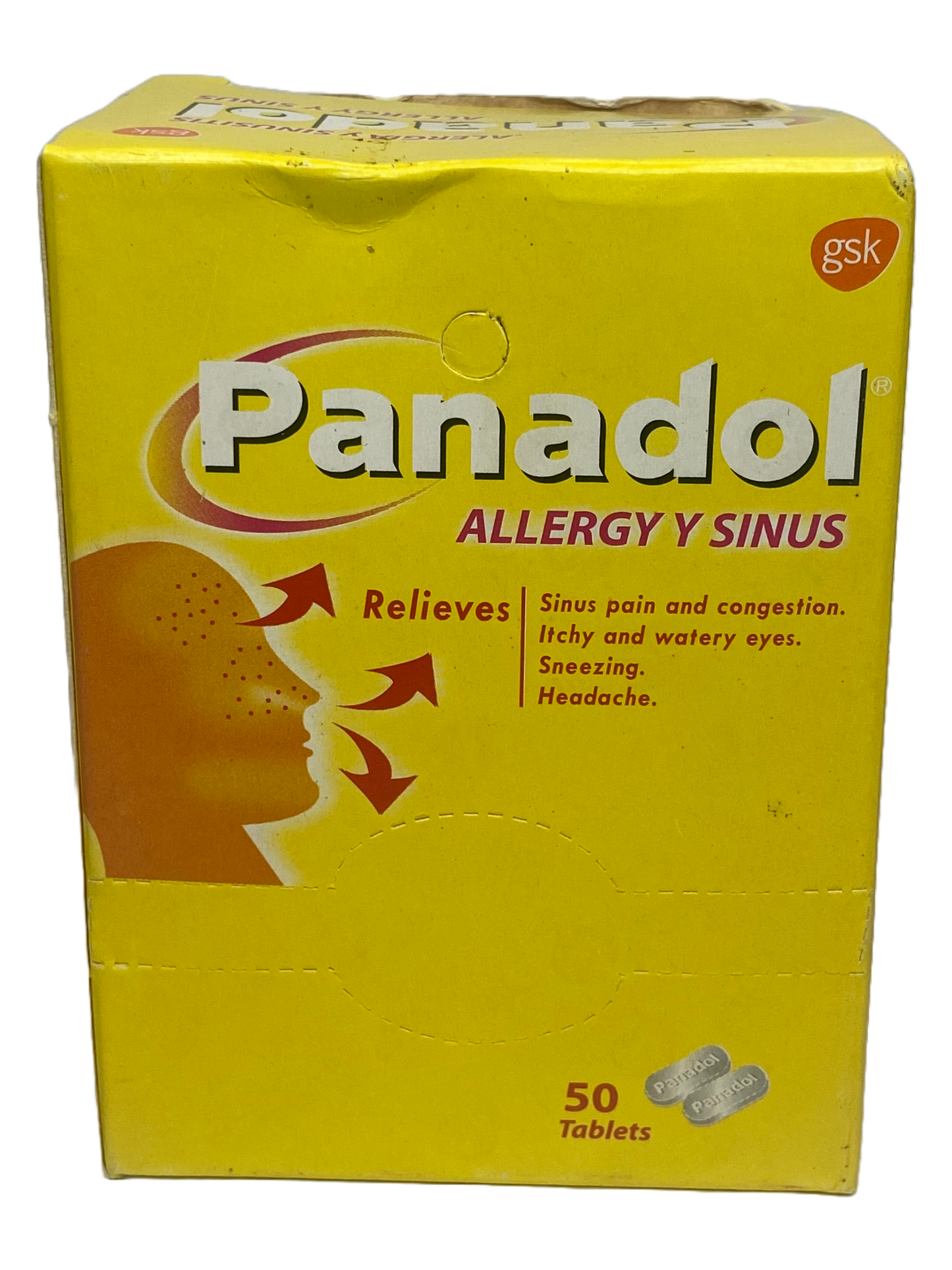 Panadol Allergy y Sinus - 50 Tabs