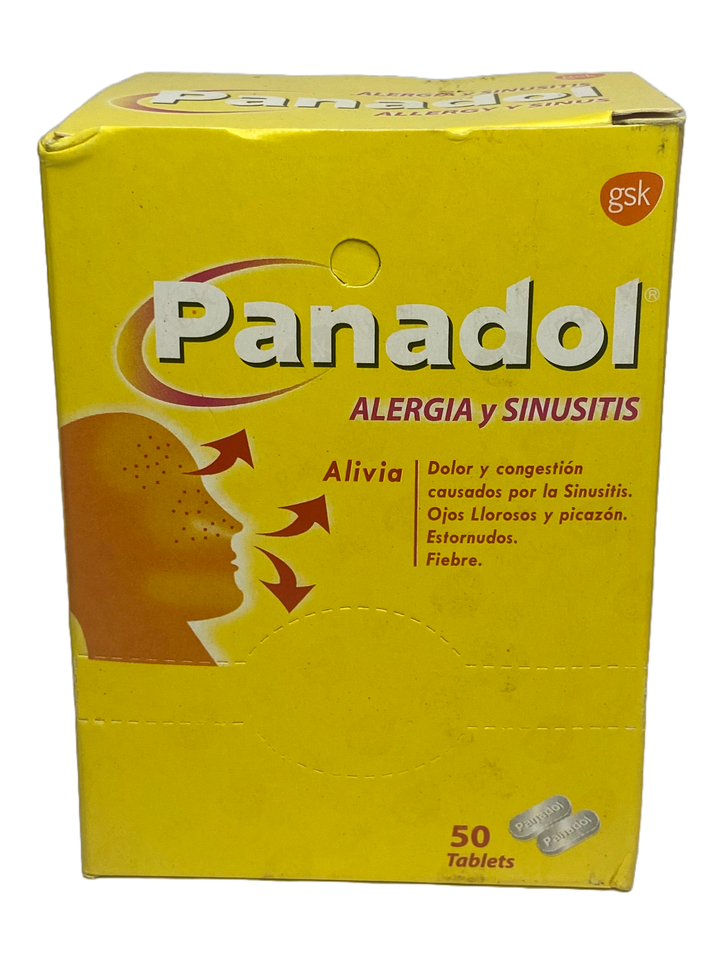 Panadol Allergy y Sinus - 50 Tabs