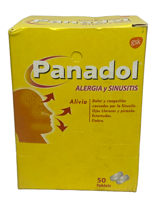 Panadol Allergy y Sinus - 50 Tabs