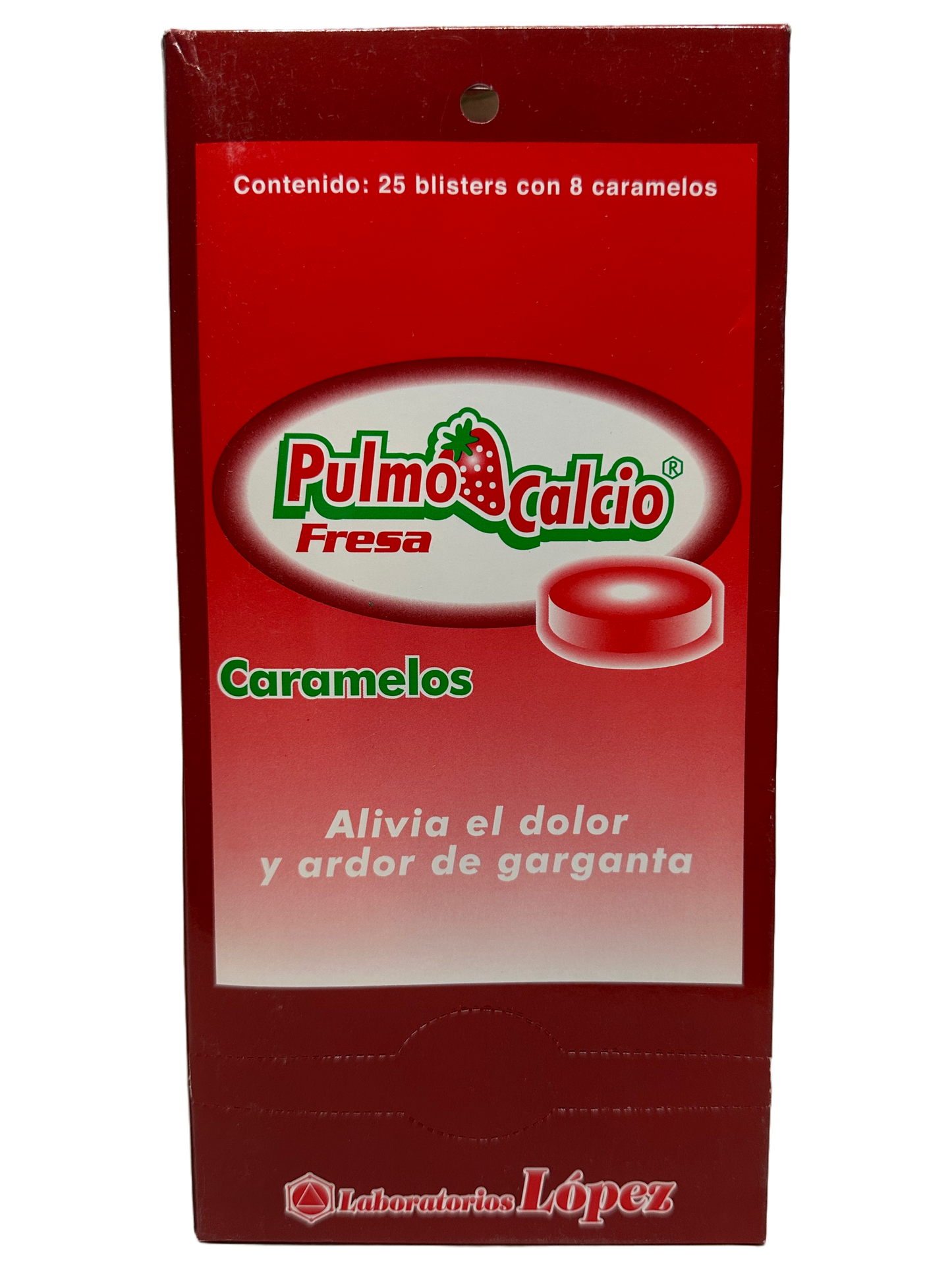 Pulmo Calcio Fresa Caramelos - 200 Caramelos