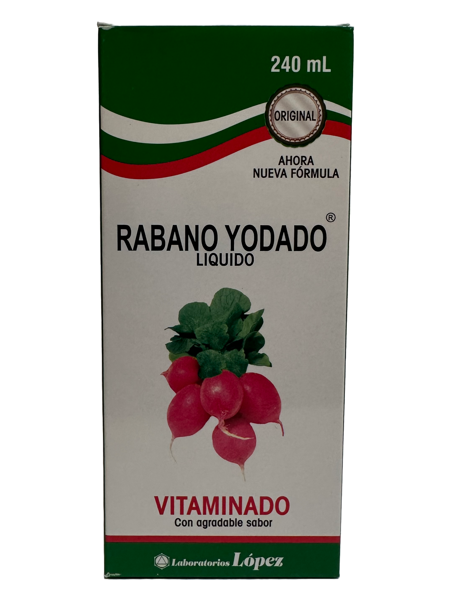 Rabano Yodado Lopez Jarabe/Syrup - 240mL