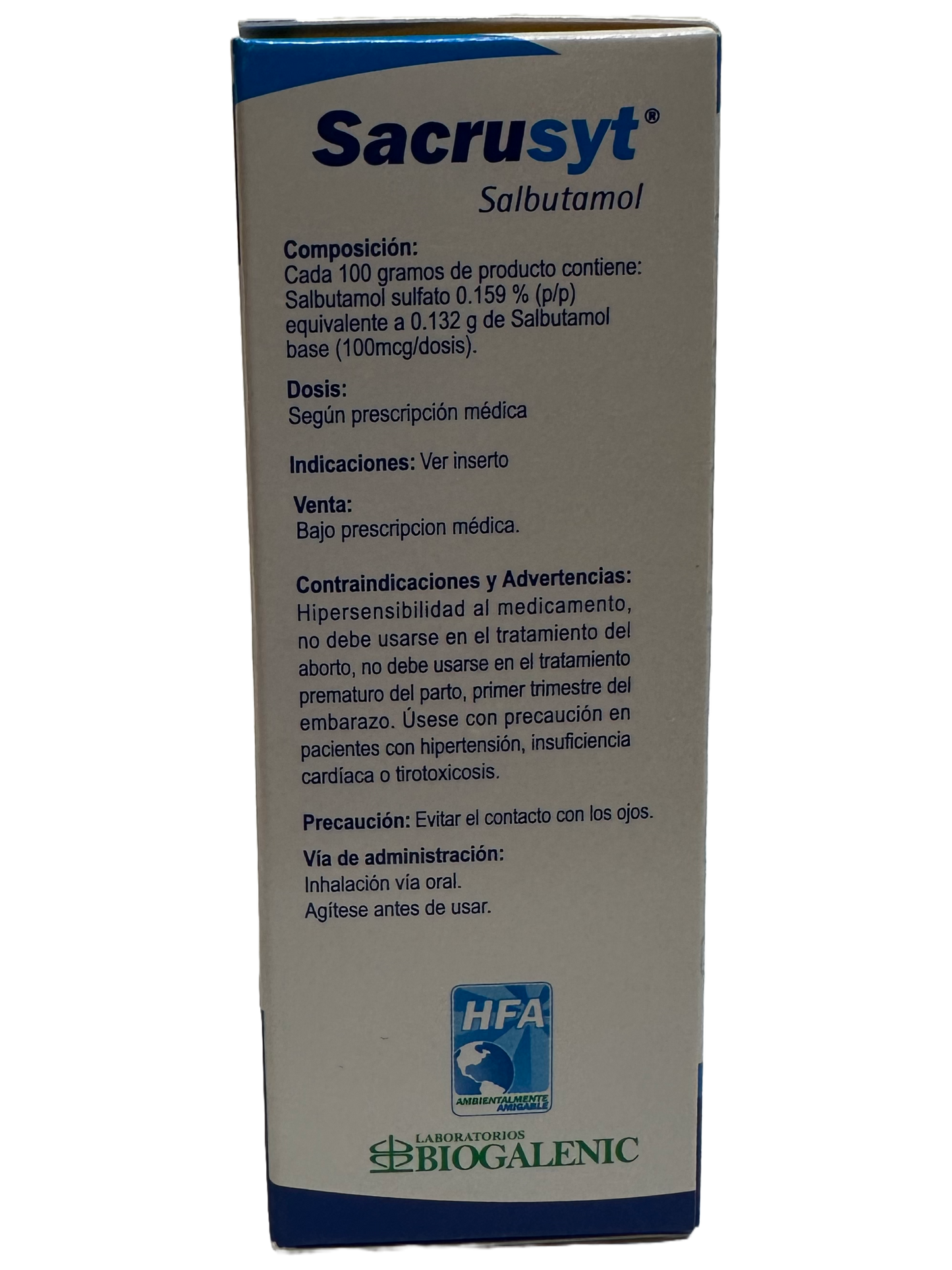 Sacrusyt Salbutamol - 18.2g