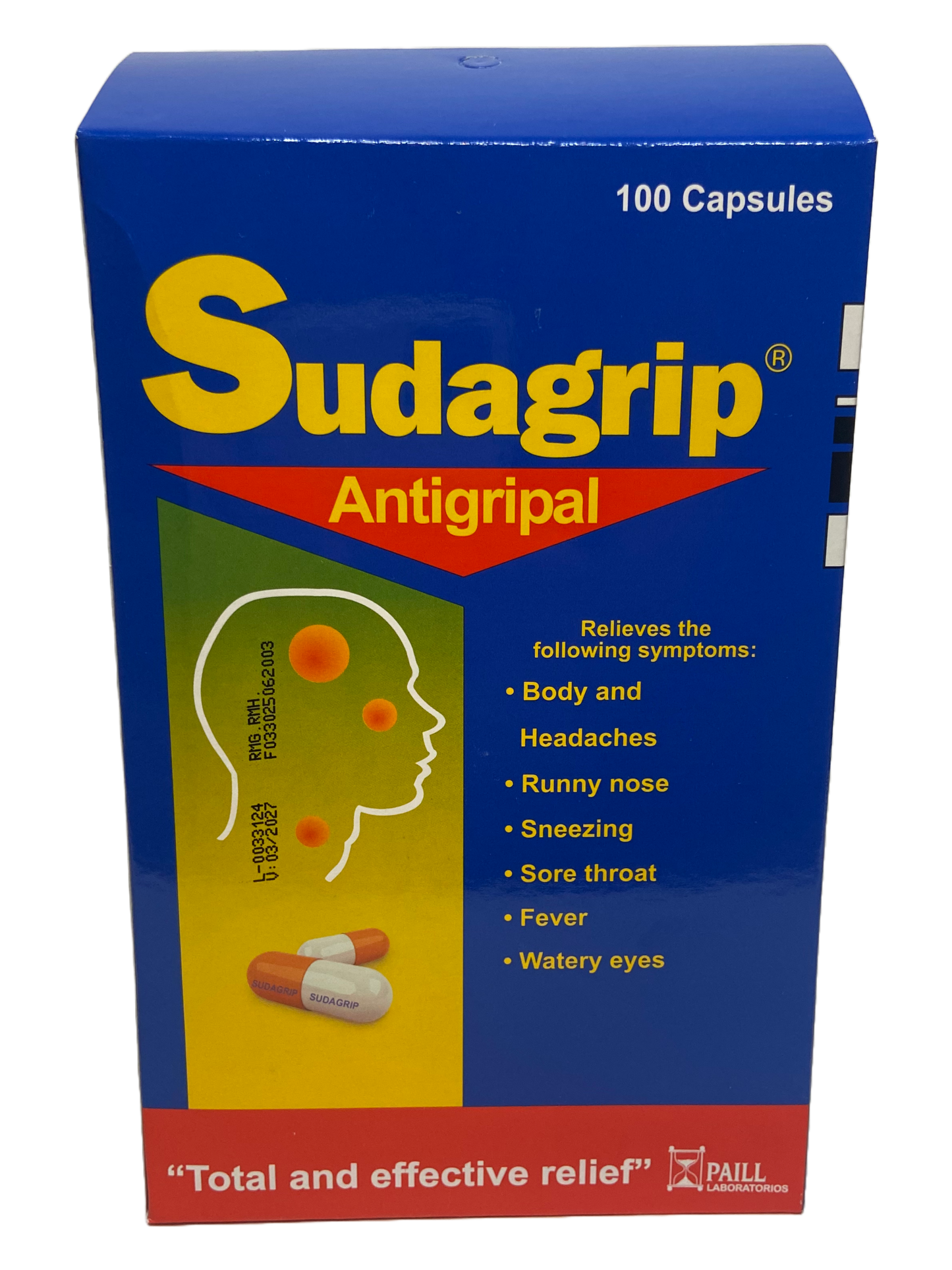 Sudagrip Antigripal Tabs - 100 Caps