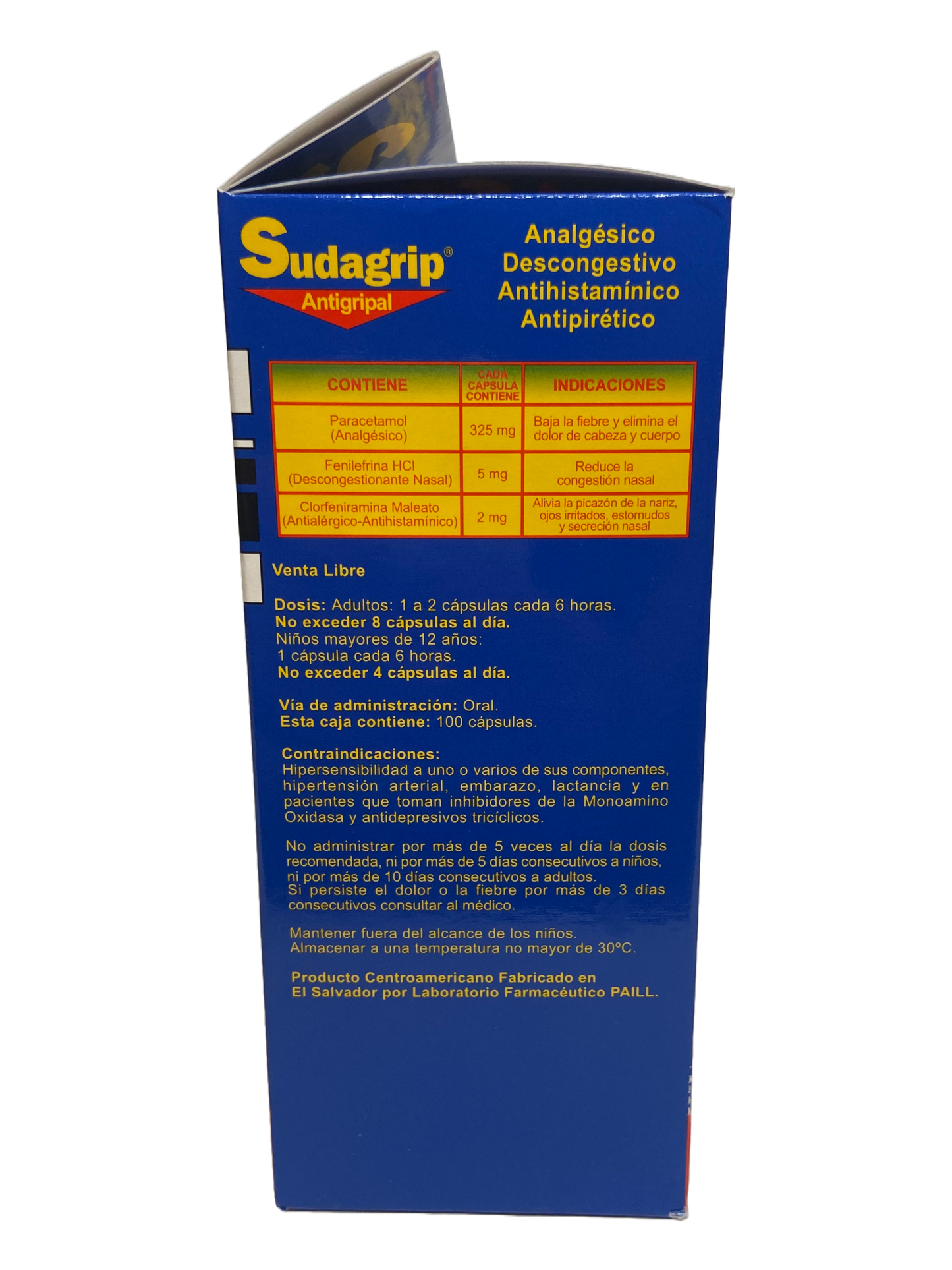 Sudagrip Antigripal Tabs - 100 Caps