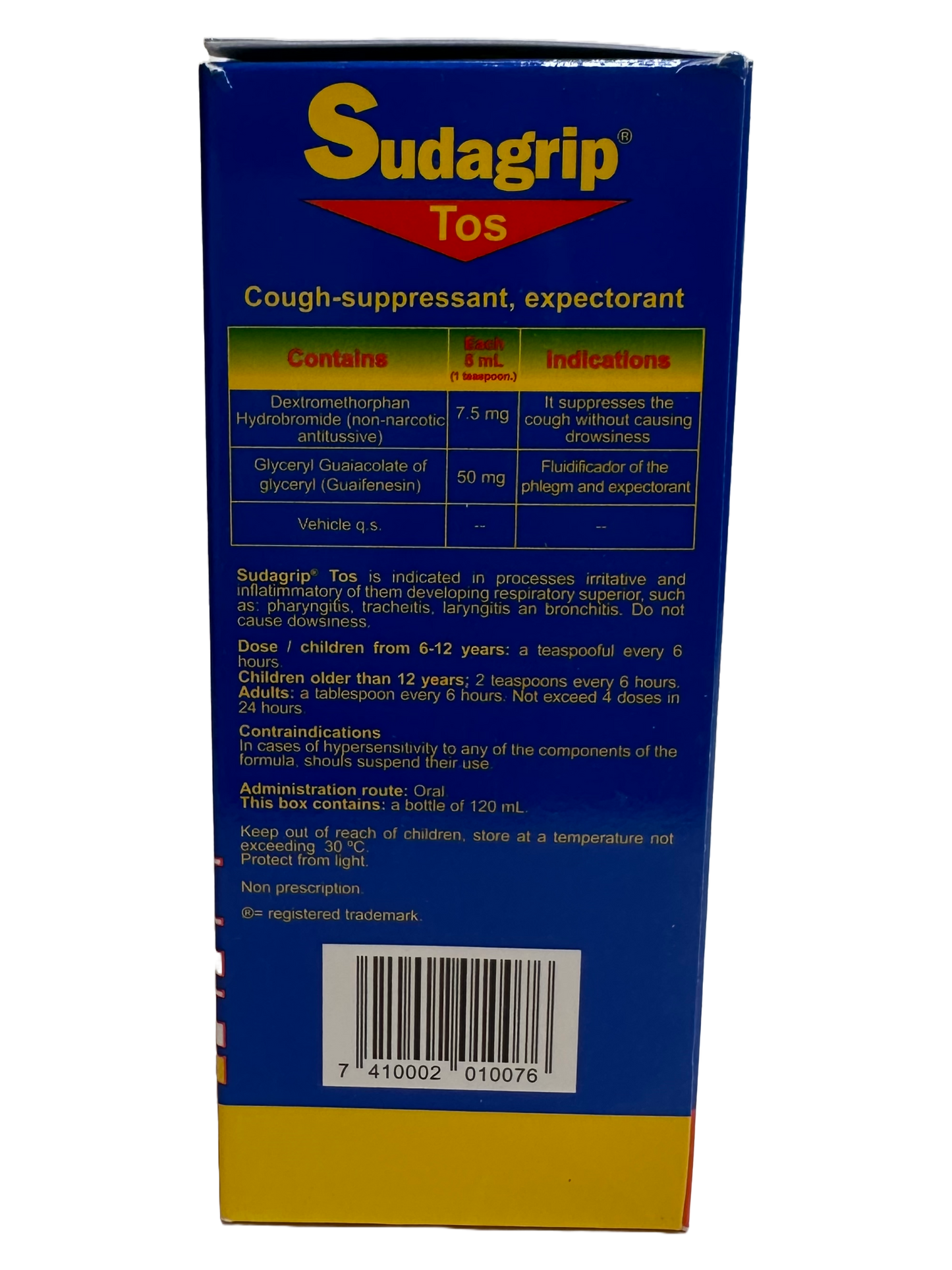 Sudagrip Tos Jarabe/Syrup - 120mL