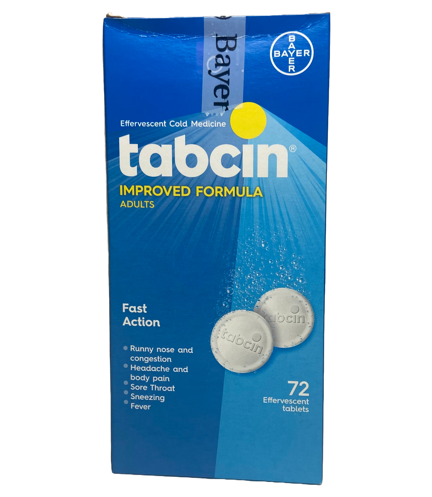 Tabcin Cold Medicine - 72 Tabs