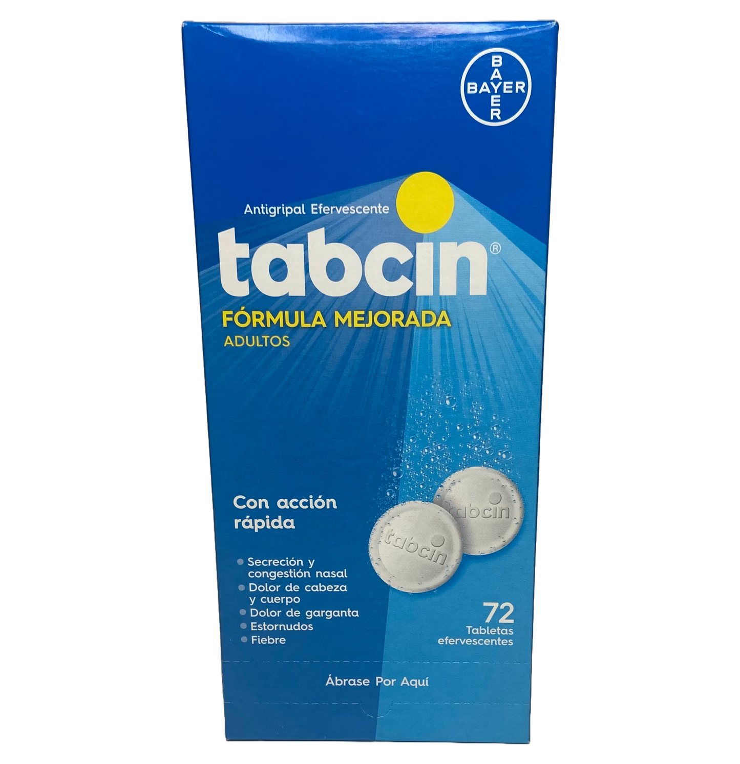 Tabcin Cold Medicine - 72 Tabs