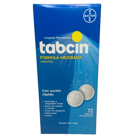 Tabcin Cold Medicine - 72 Tabs