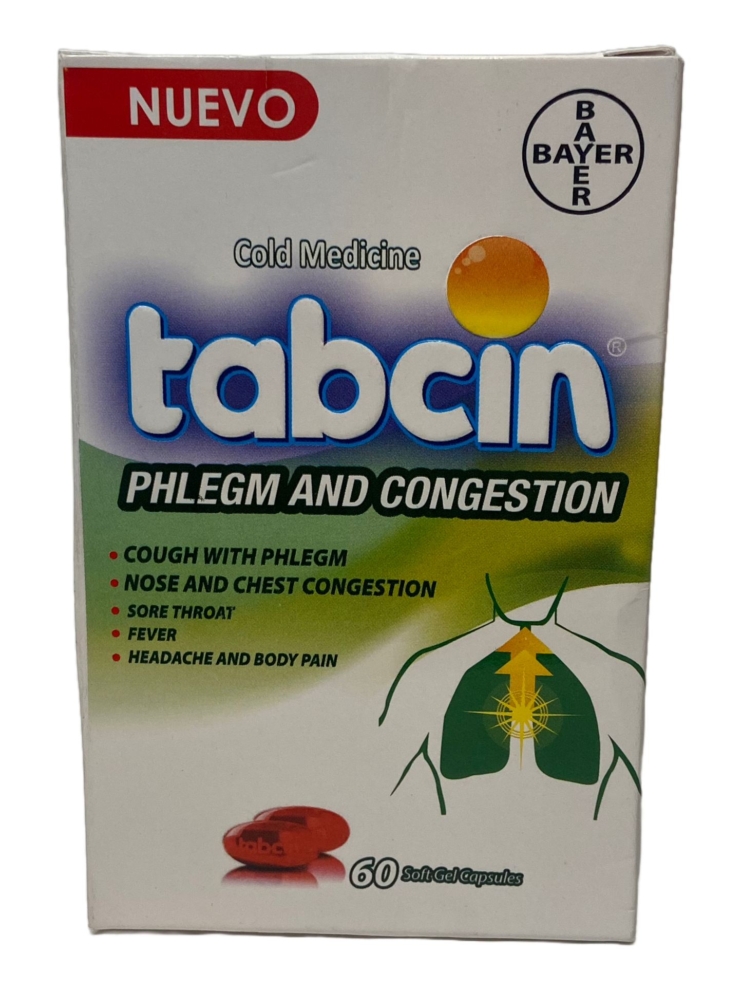 Tabcin Phlegm and Congestion - 60 Gelcaps