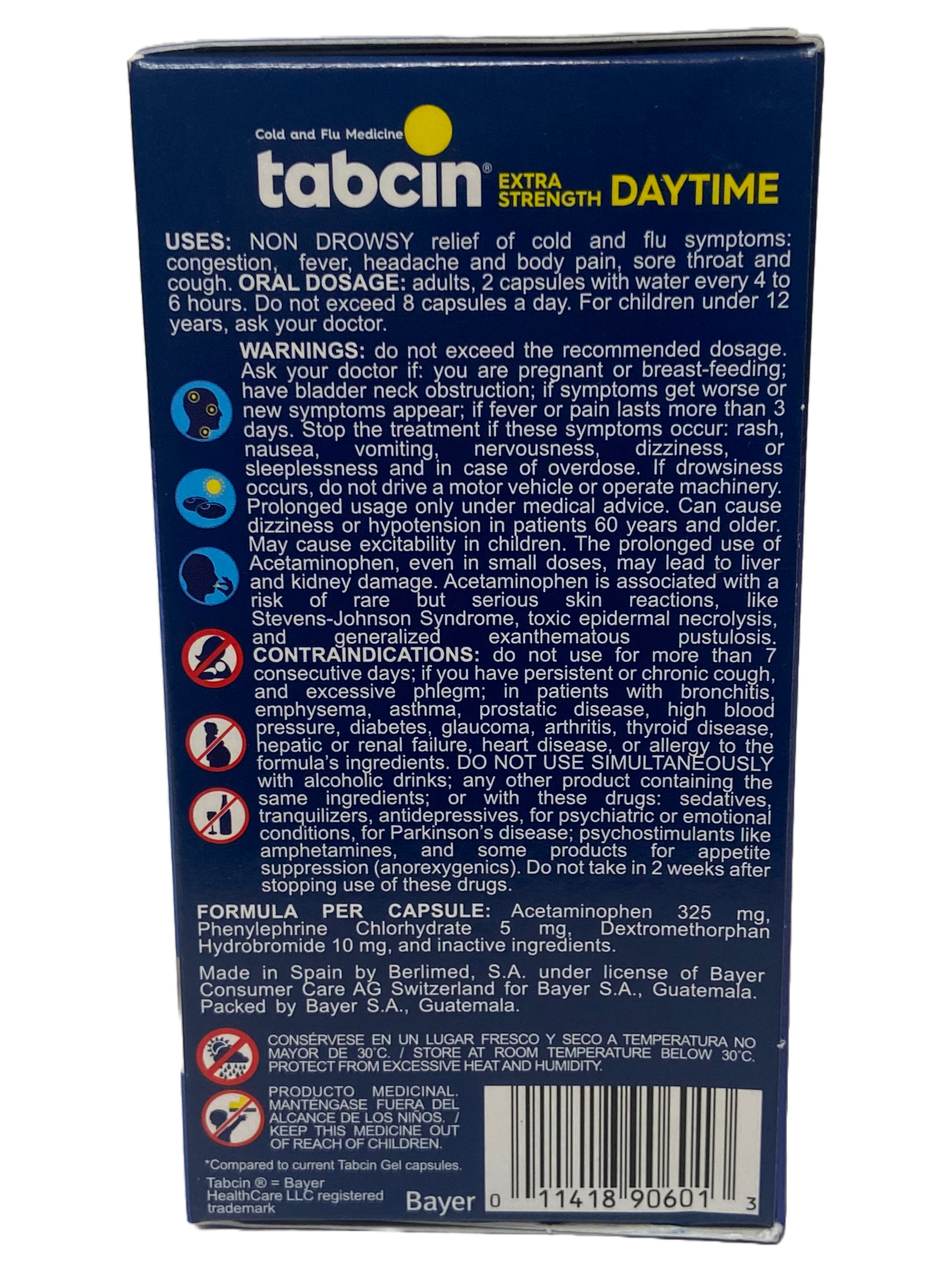 Tabcin Daytime - 60 Gel Caps