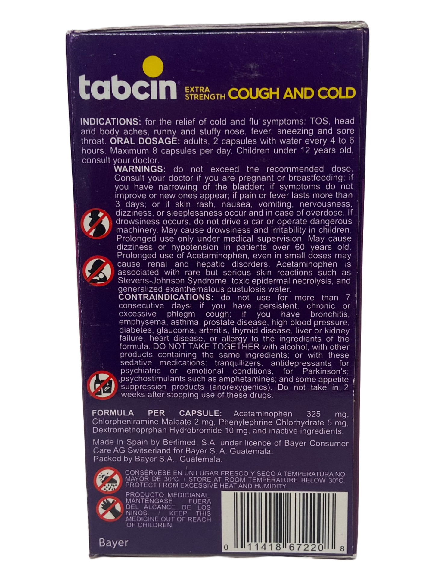 Tabcin Cough and Cold - 60 Gelcaps