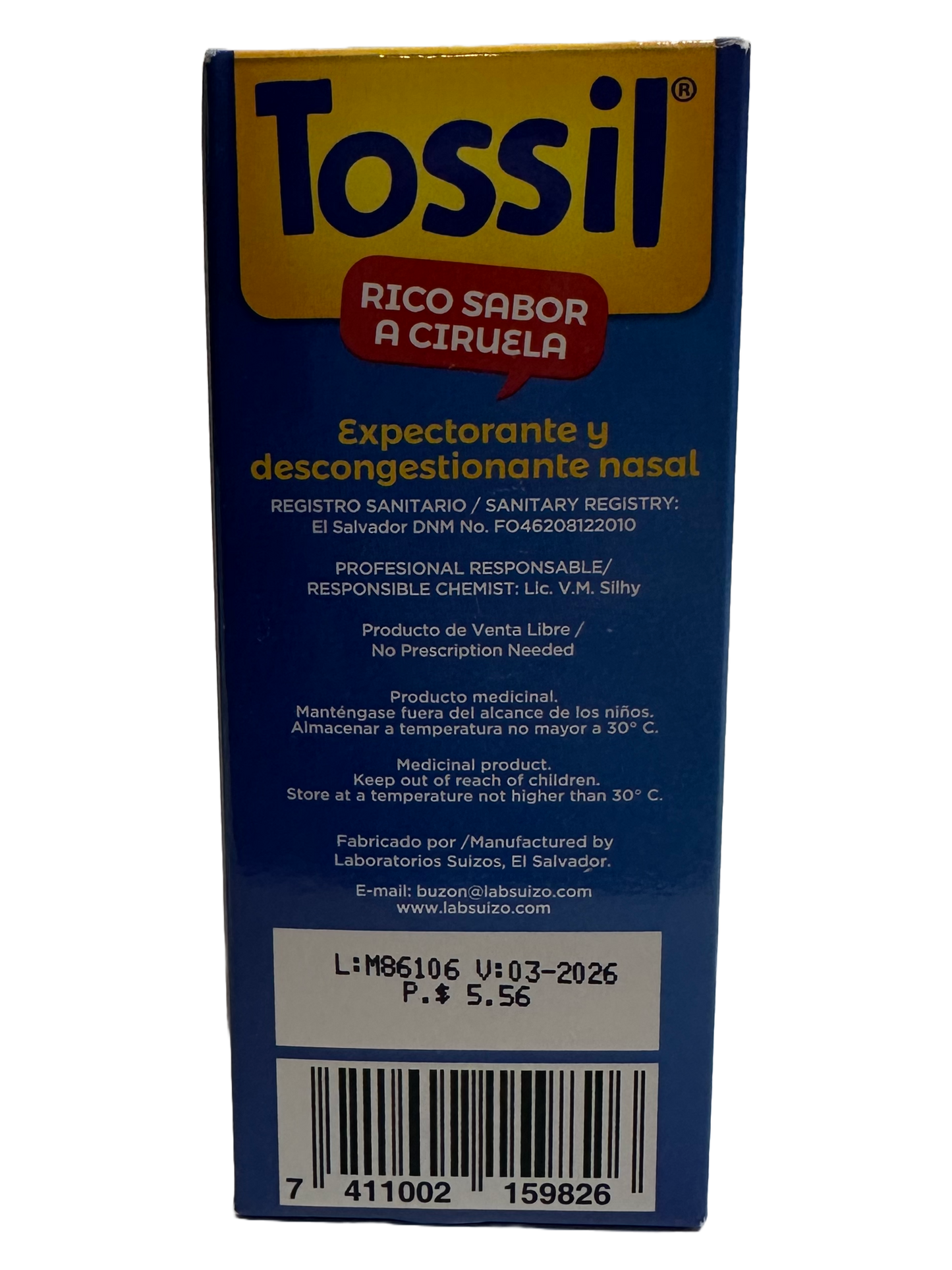 Tossil Infantil Jarabe/Syrup - 120mL