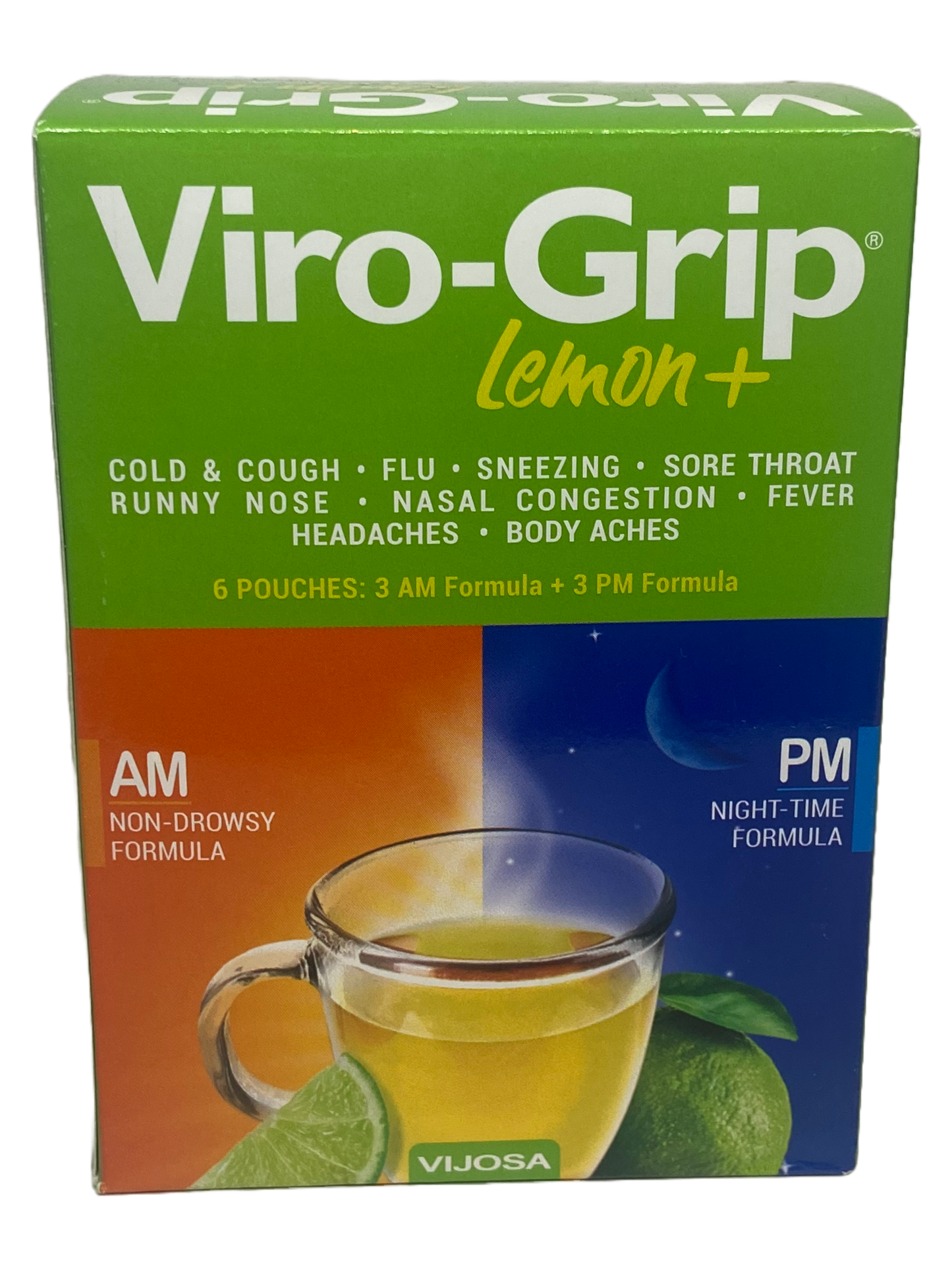 Viro Grip AM/PM Tea - 6 Pouches